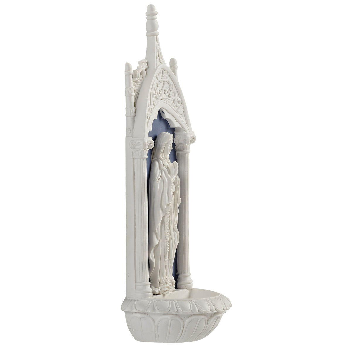 Our Lady of Lourdes Holy Water Font – Della Robbia