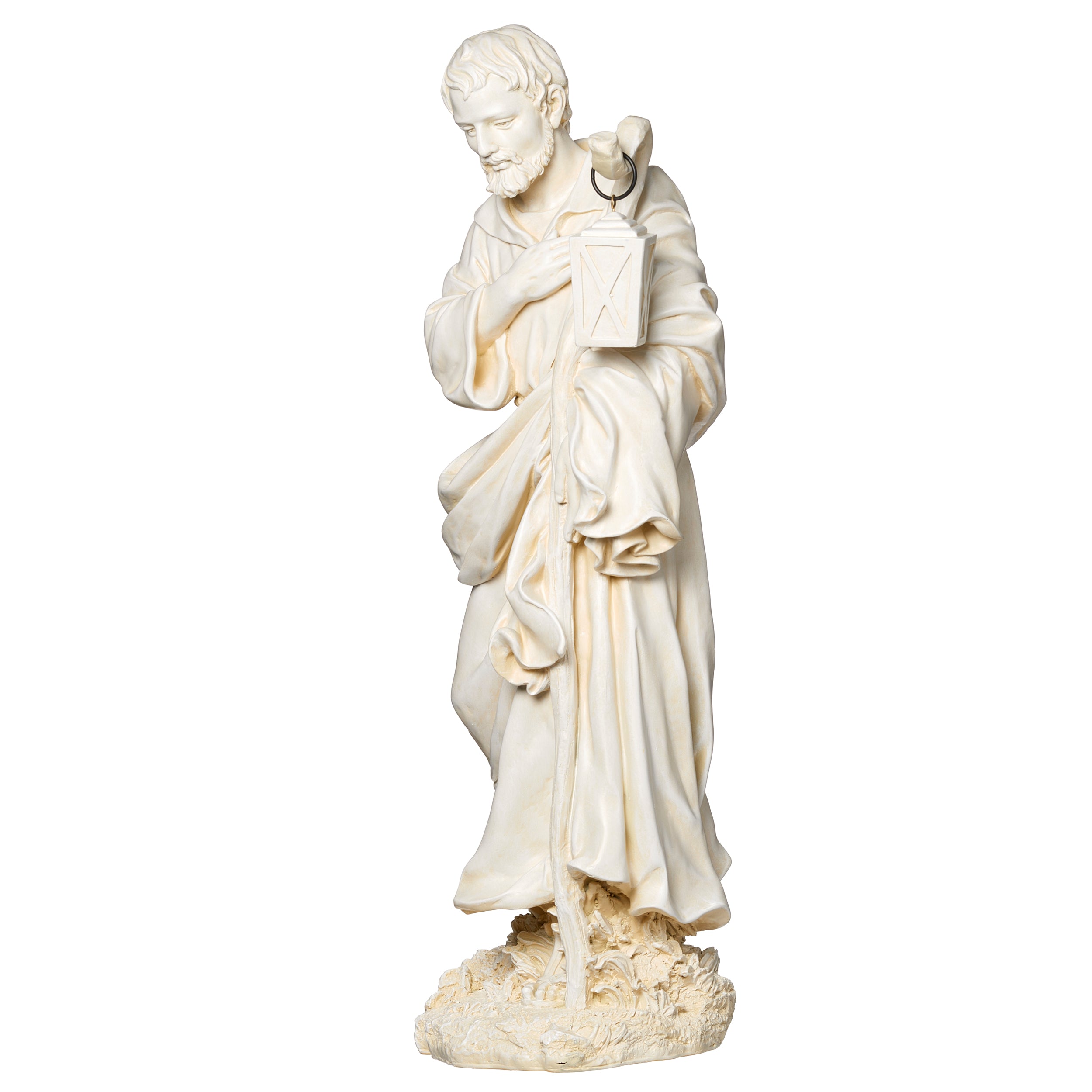Joseph’s Studio Ivory Joseph with Lantern Garden Statue - 27" Scale