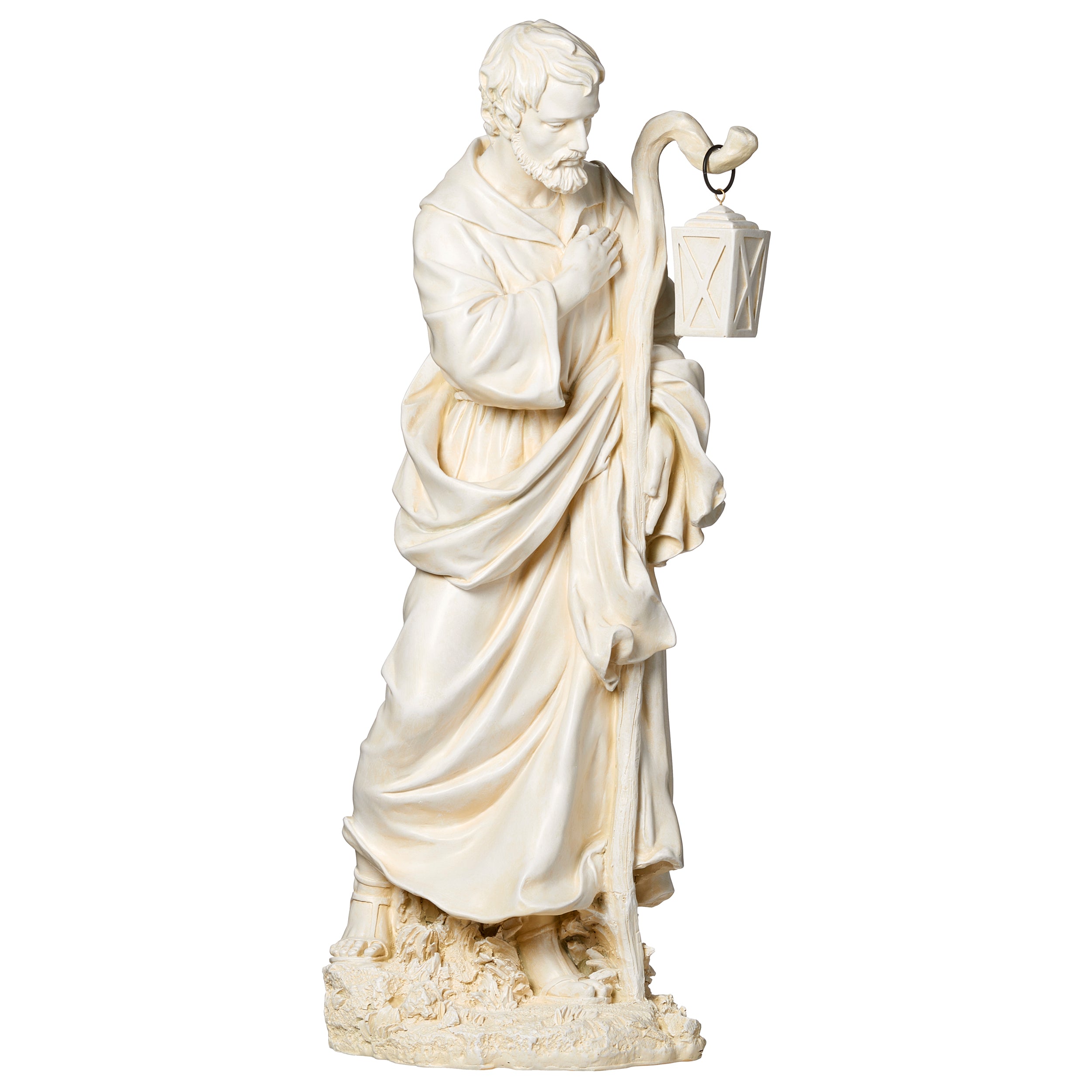 Joseph’s Studio Ivory Joseph with Lantern Garden Statue - 27" Scale