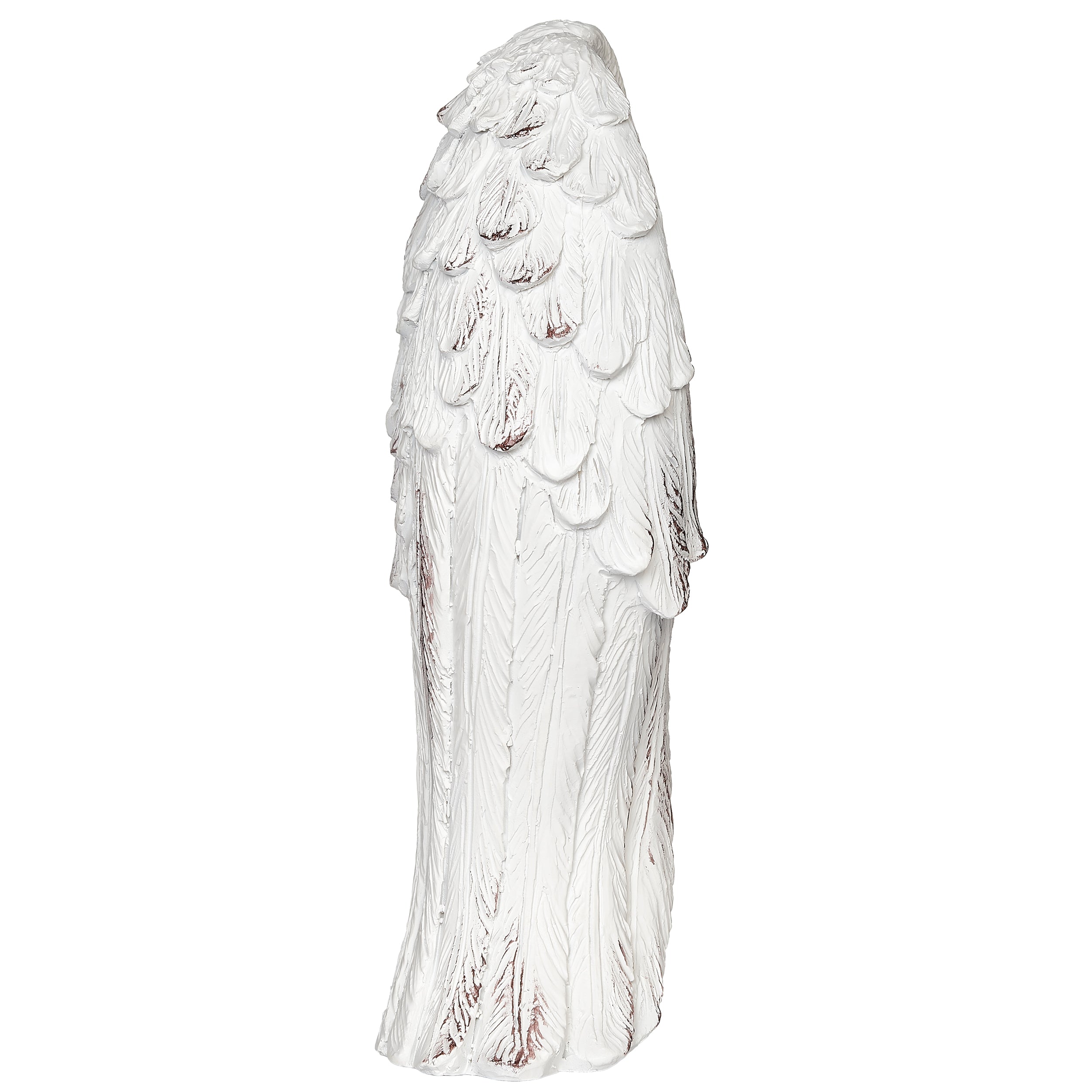 Tabletop Silver Cross with Angel Wings