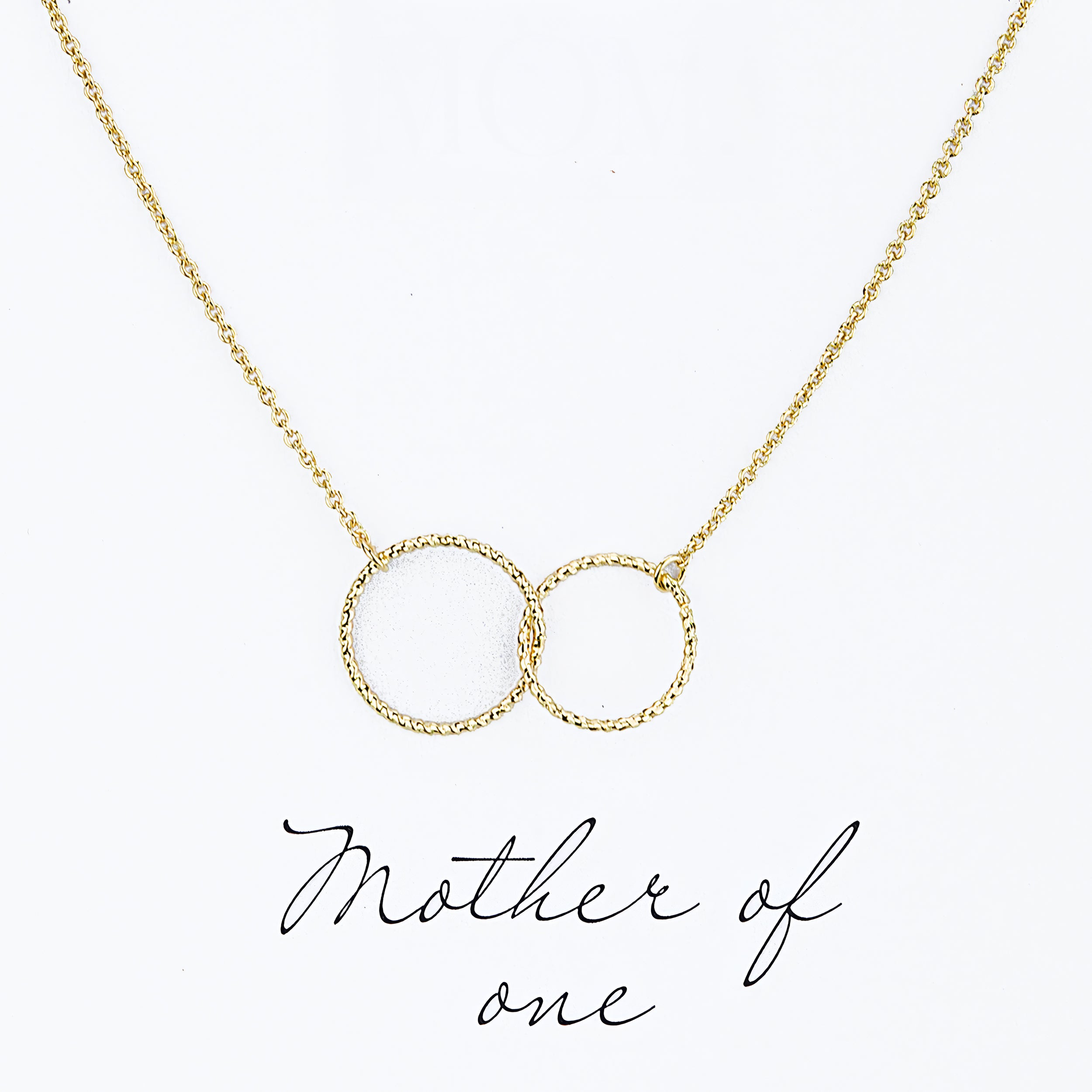Alexa's Angels Circles of Love Mom Gold Necklace