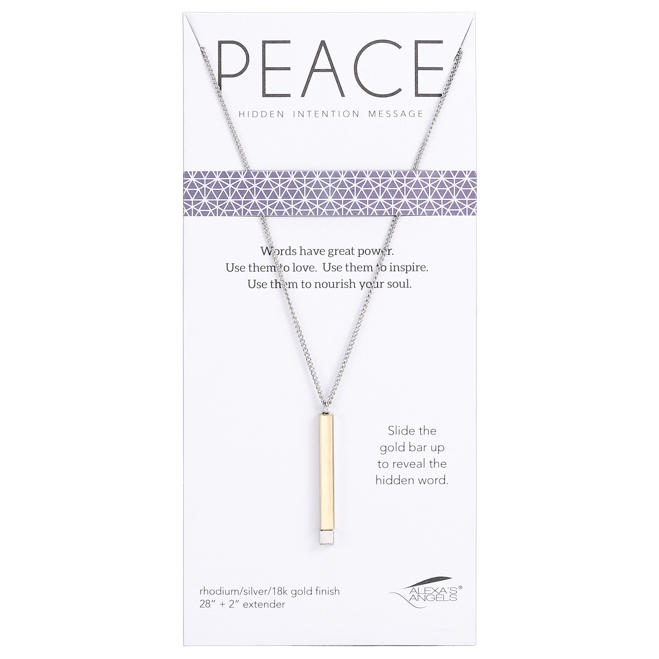 Alexa's Angels Hidden Message Intention Necklace