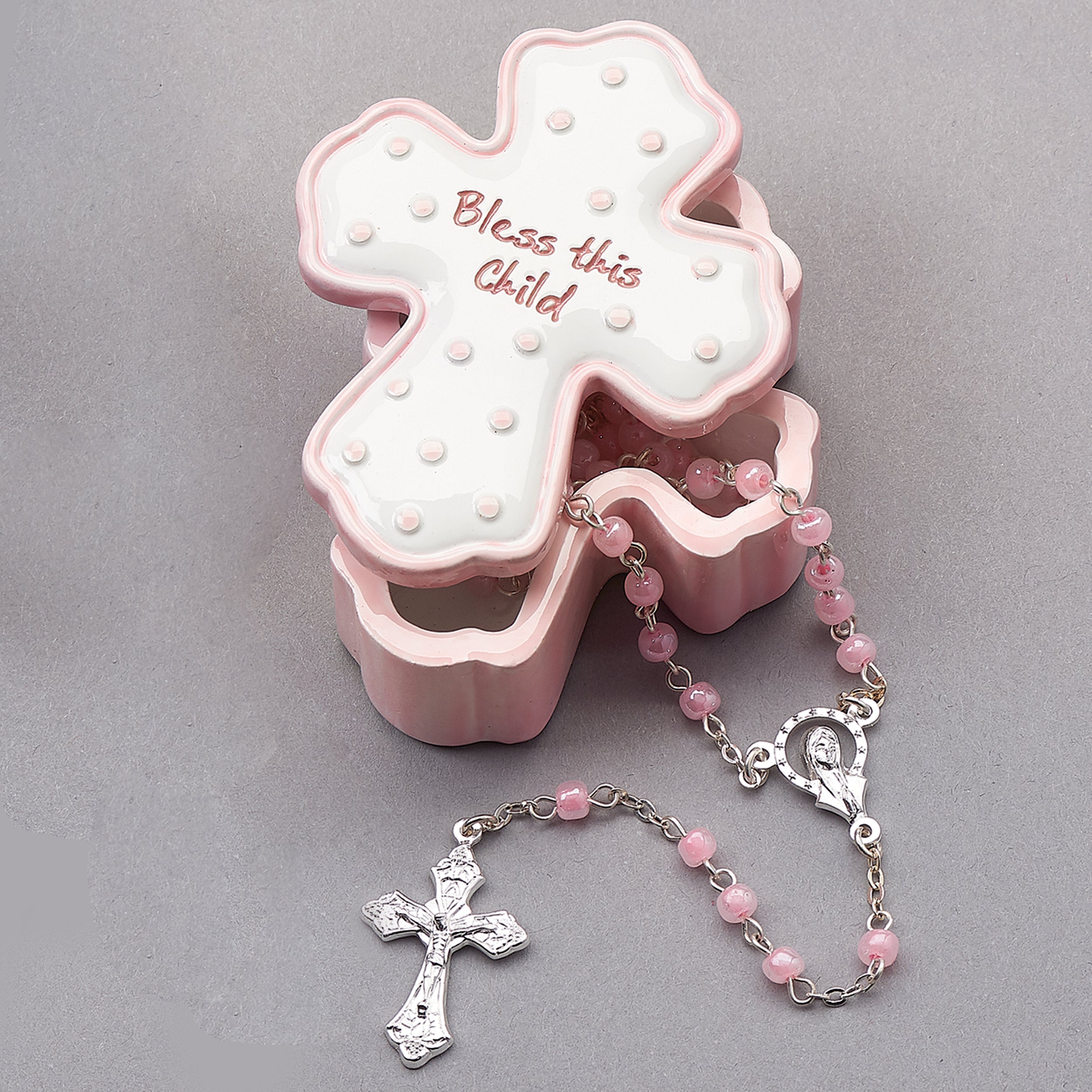 Bless This Child Keepsake Box with Rosary