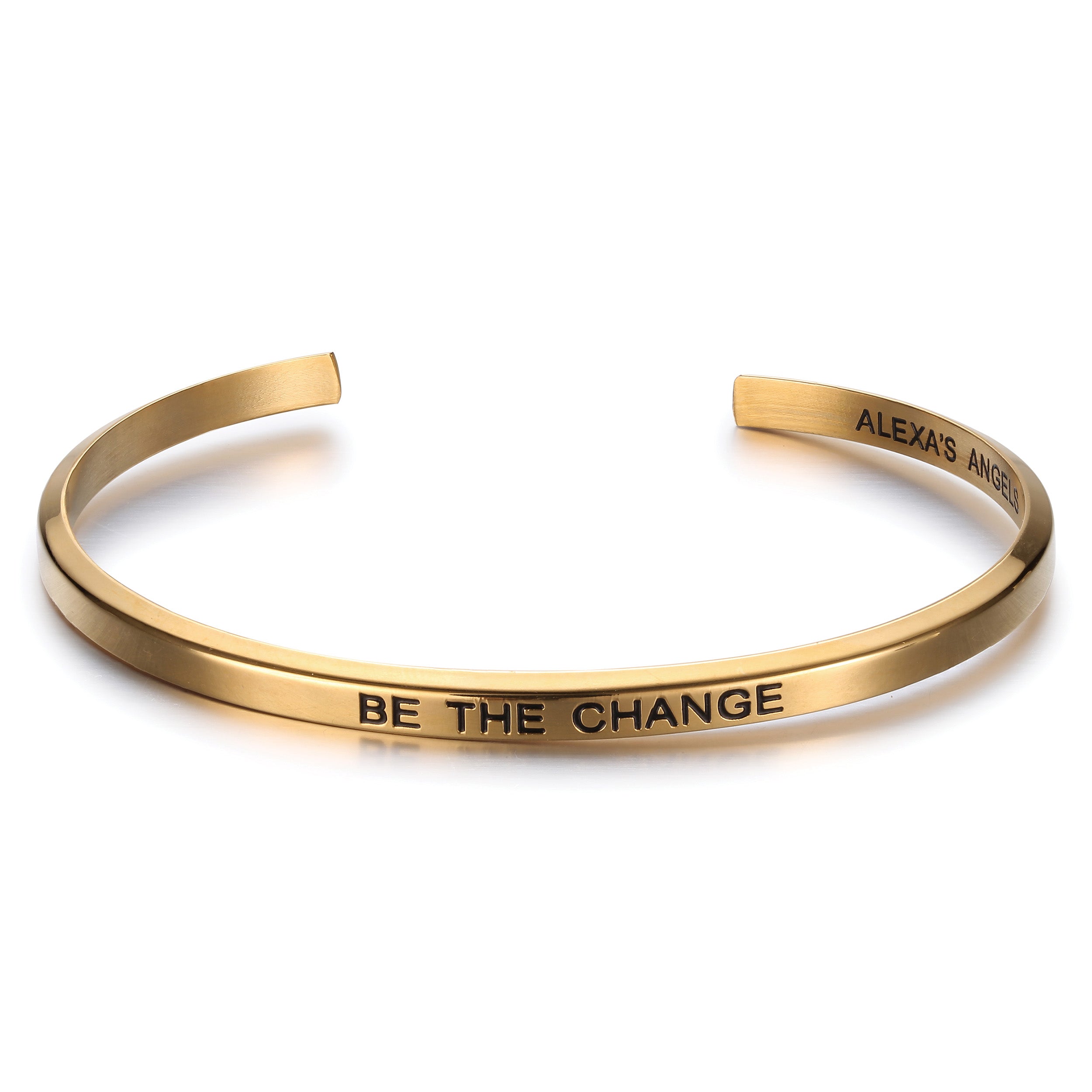 Alexa's Angels "Be the Change" Engraved Bracelet