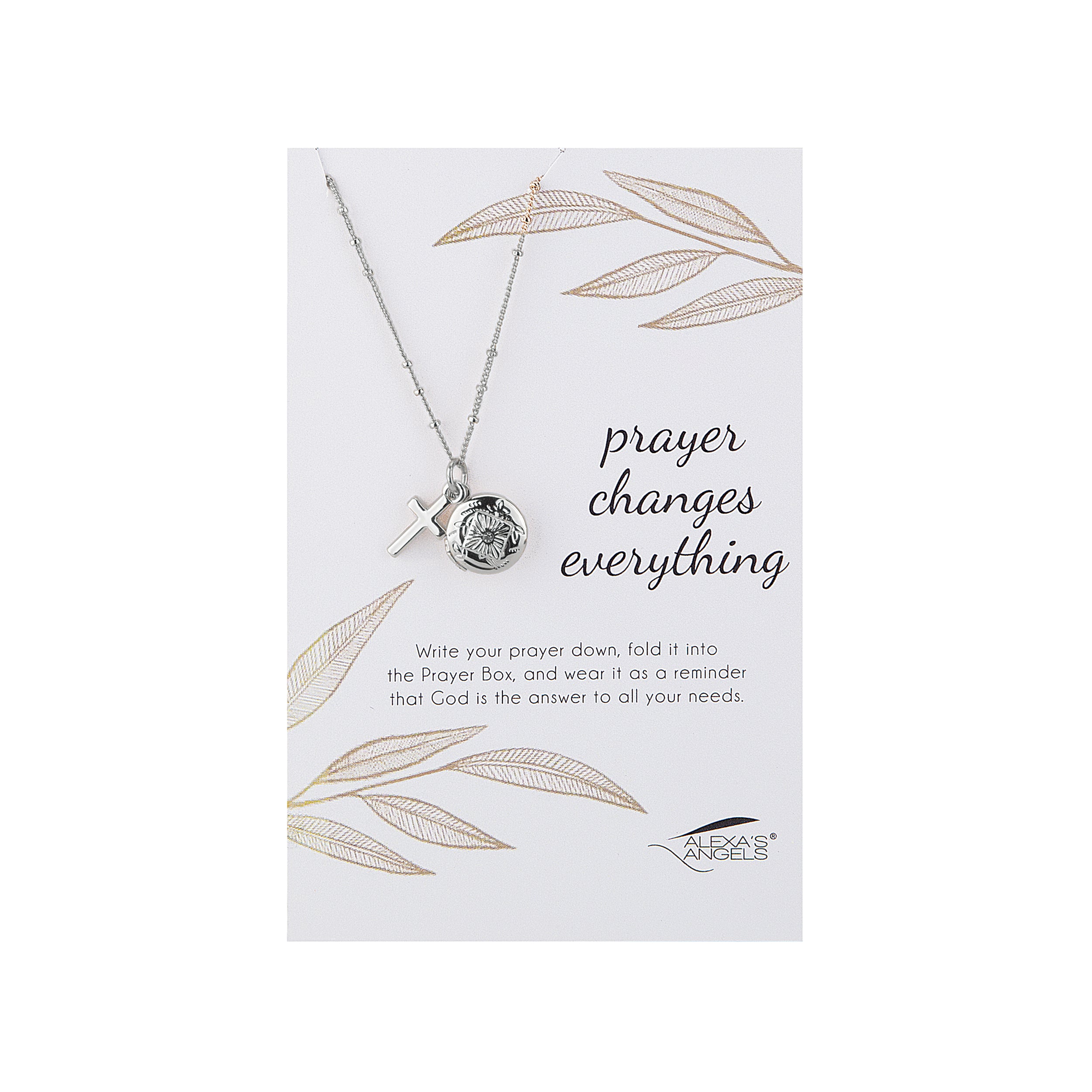 Alexa's Angels "Prayer Changes Everything" Prayer Box Necklace