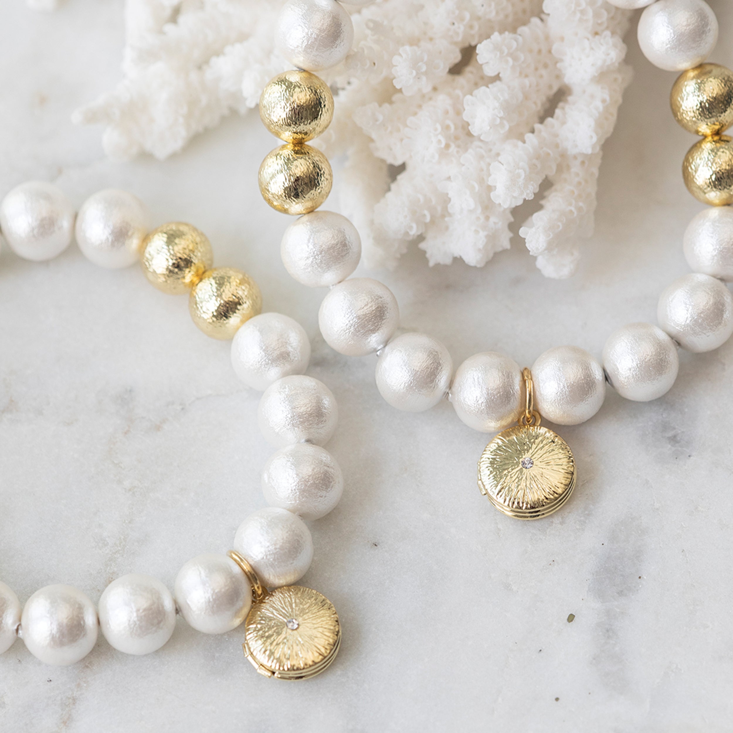 Alexa's Angels Cotton Pearl Prayer Box Bracelet