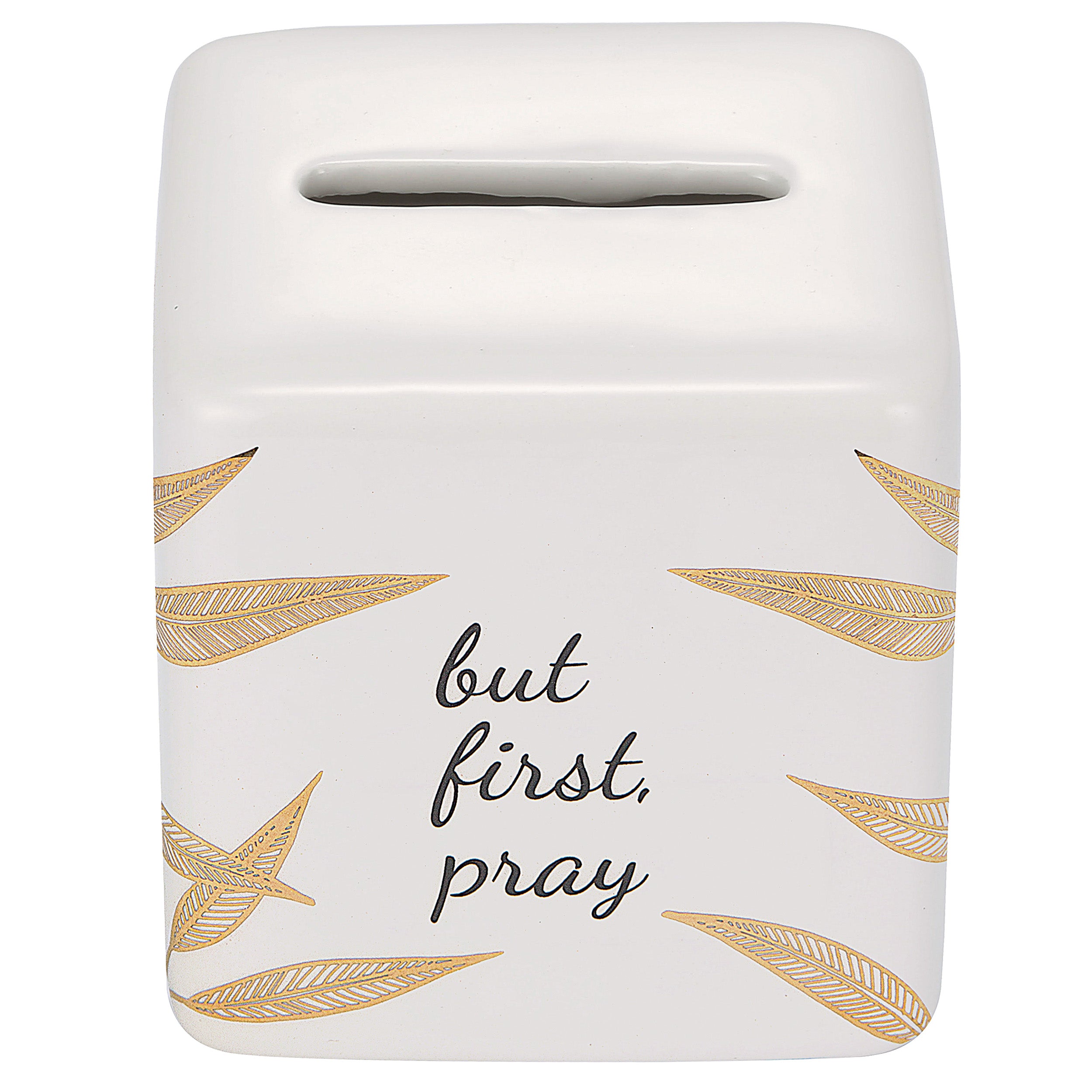 Alexa's Angels "But First, Pray" Porcelain Prayer Box