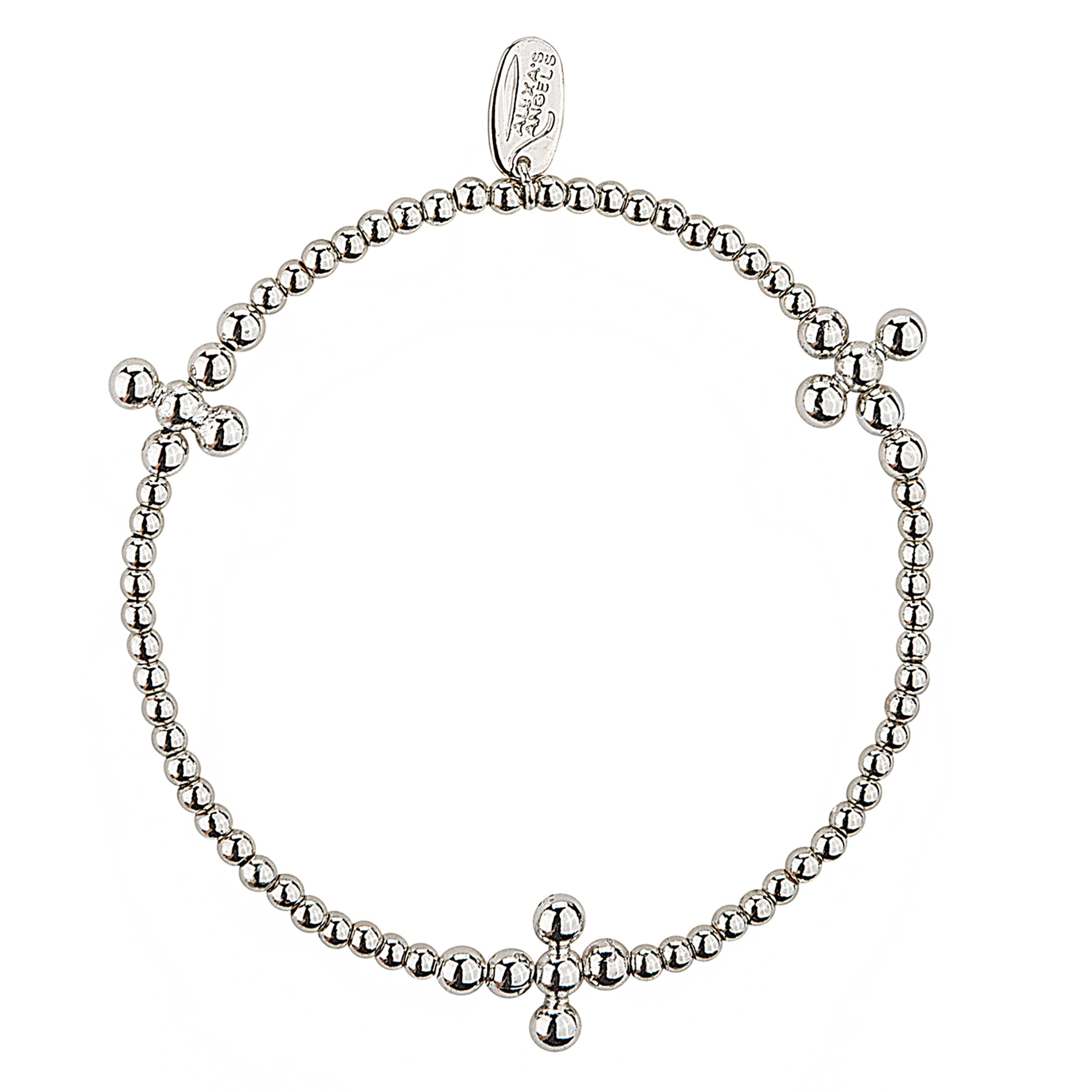 Alexa's Angels Bubble Cross Stretch Bracelet