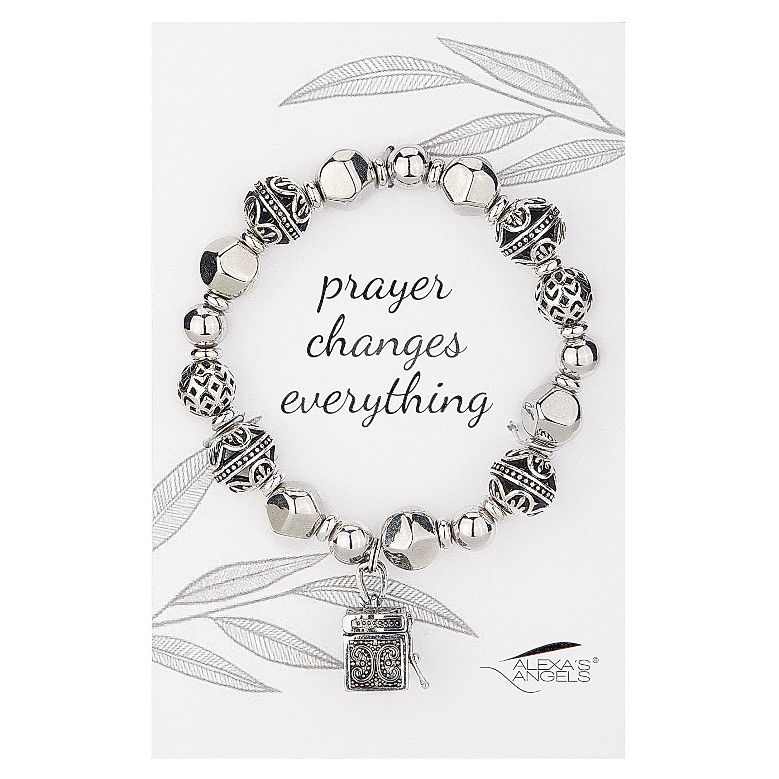 Alexa's Angels Silver Prayer Box Bracelet – "Prayer Changes Everything"