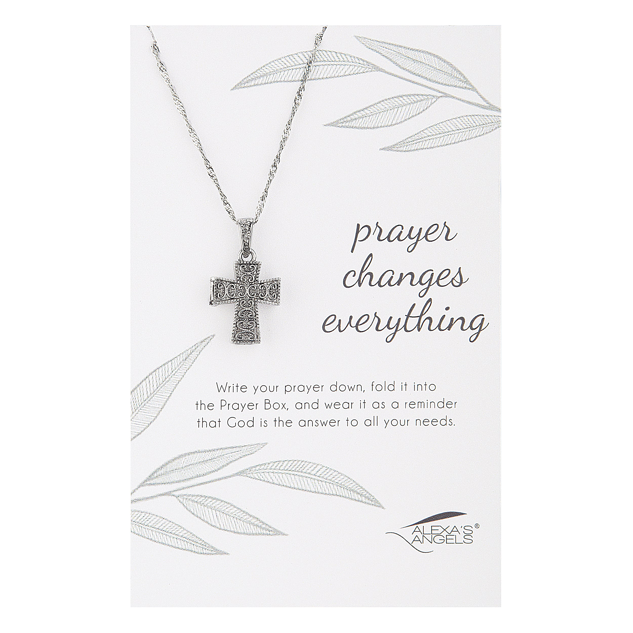 Alexa's Angels Prayer Box Necklace – "Prayer Changes Everything"