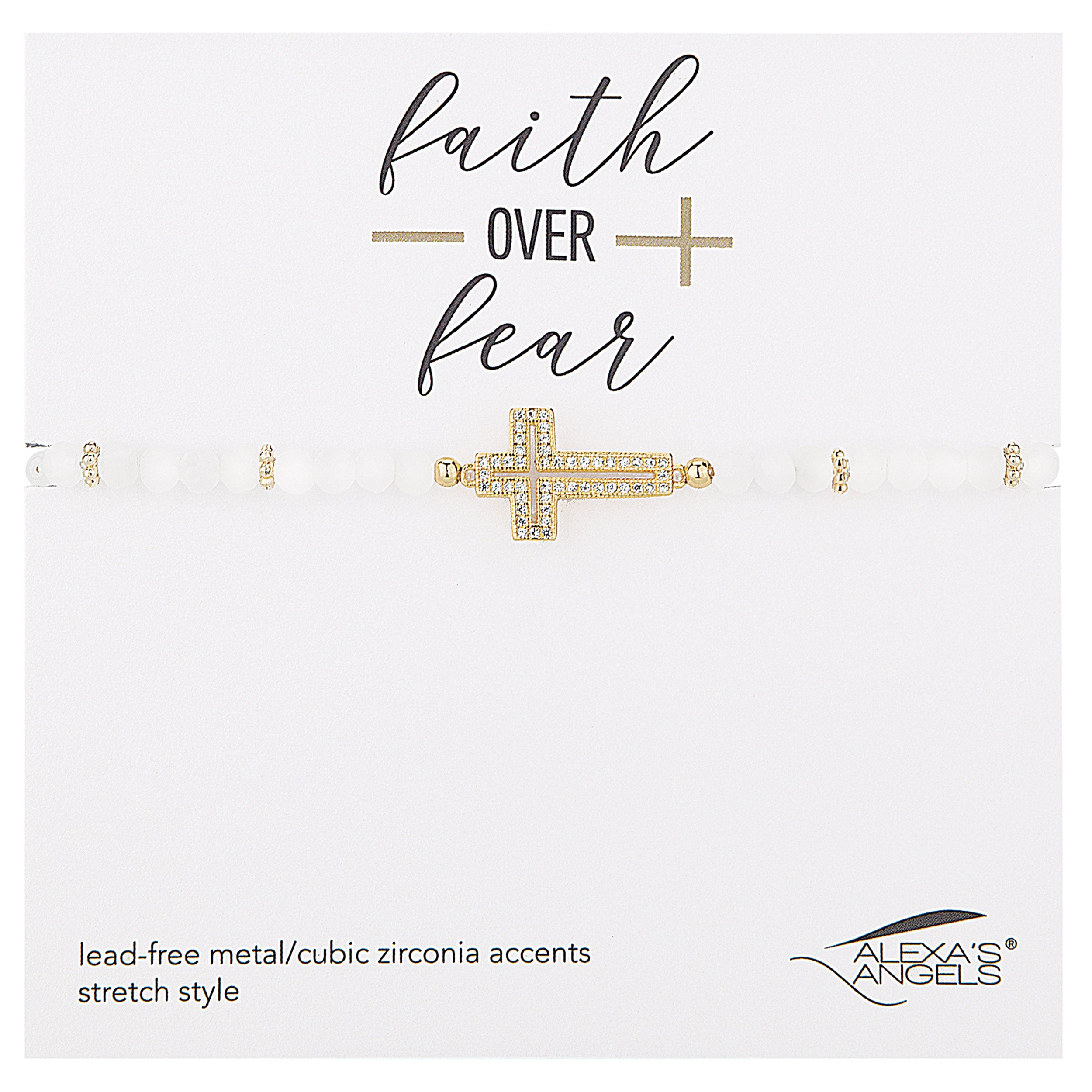 Alexa's Angels Faith Over Fear Bracelet