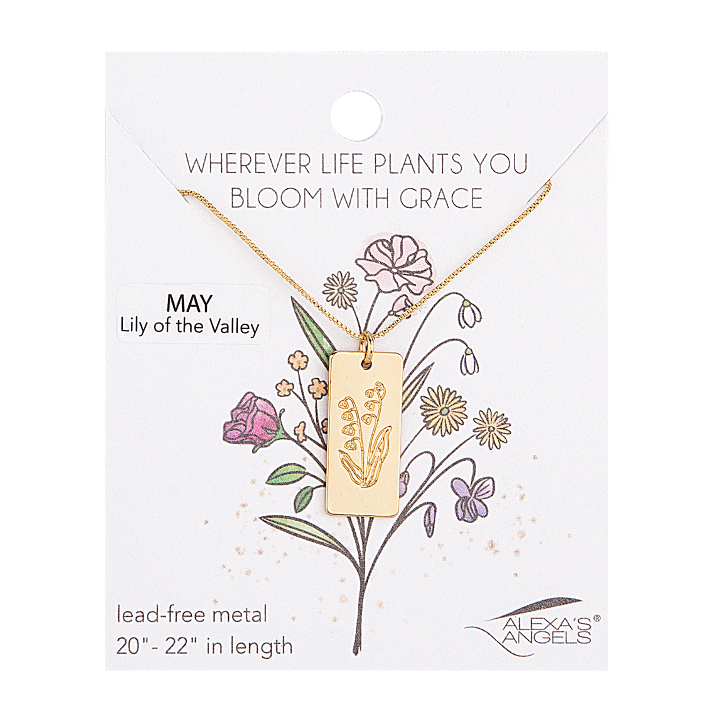 Alexa's Angels Birth Month Flower Necklace
