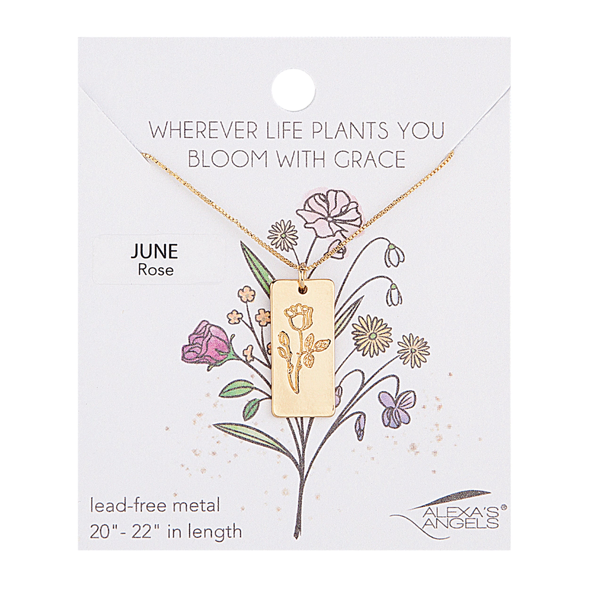 Alexa's Angels Birth Month Flower Necklace