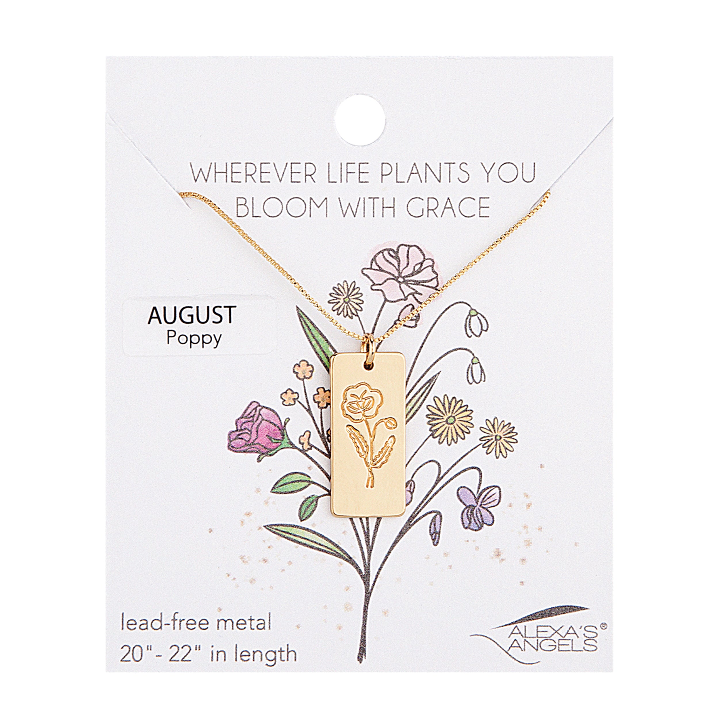 Alexa's Angels Birth Month Flower Necklace