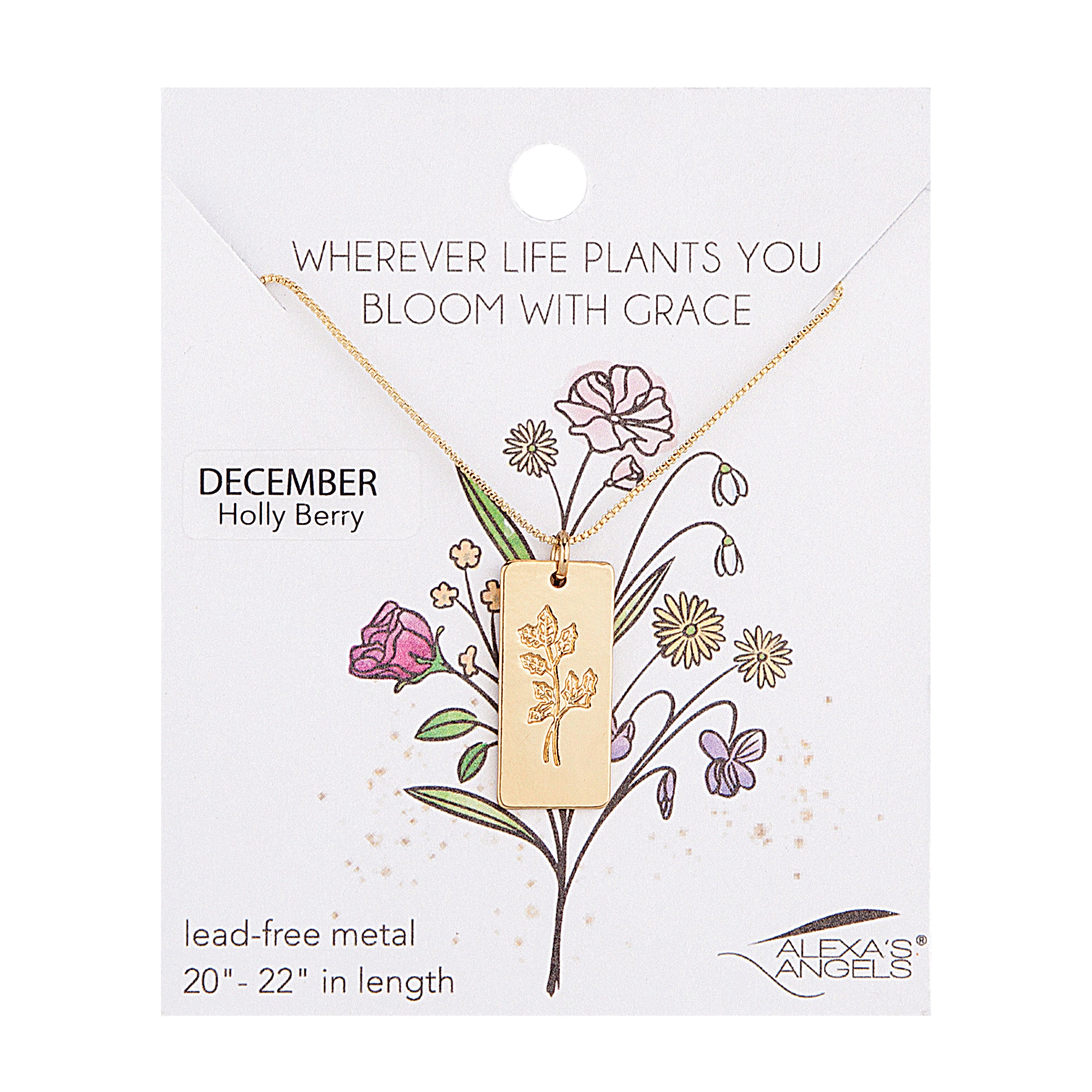 Alexa's Angels Birth Month Flower Necklace