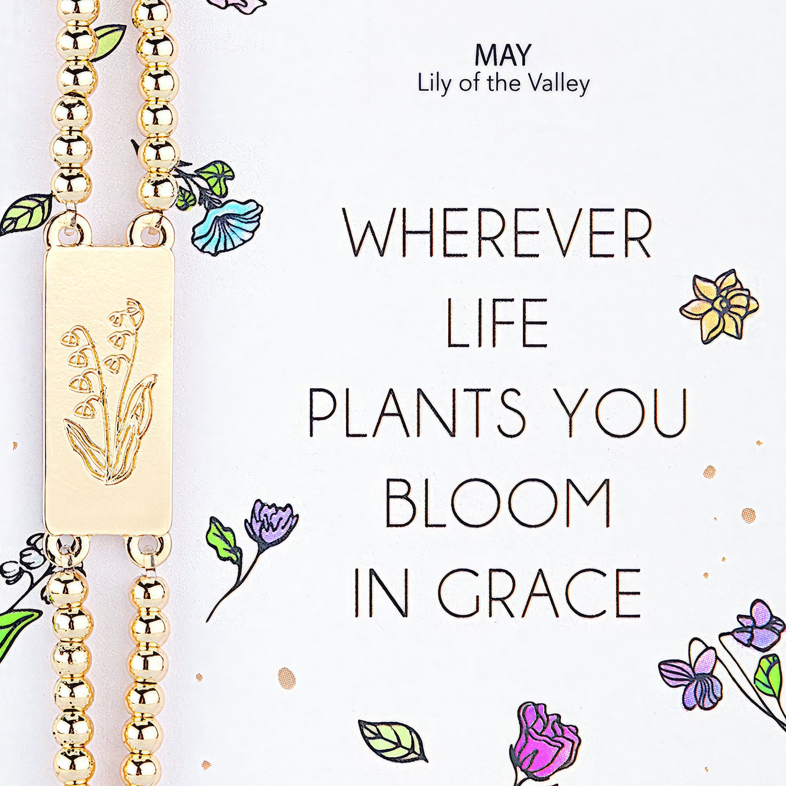 Alexa's Angels Birth Flower Bracelet