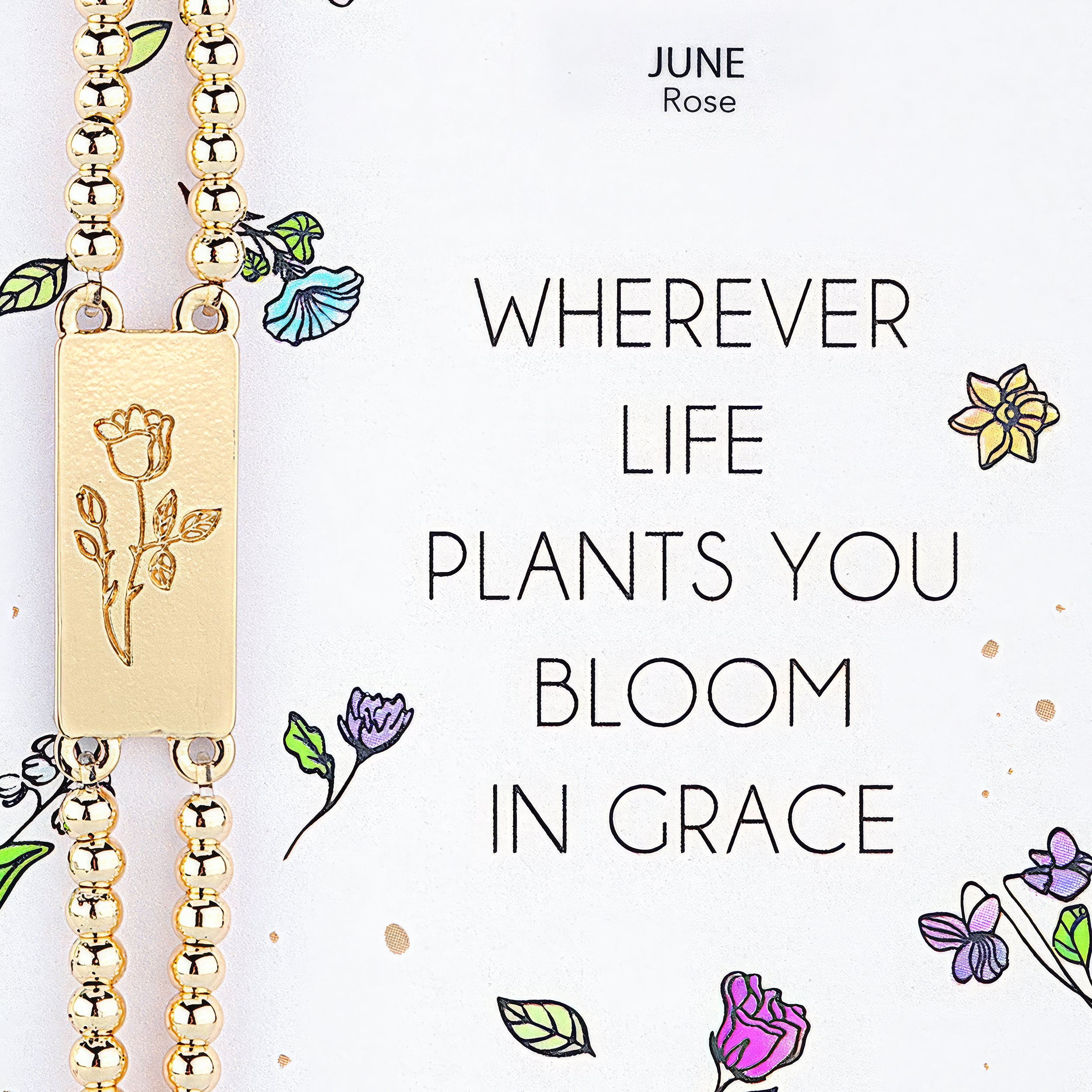 Alexa's Angels Birth Flower Bracelet