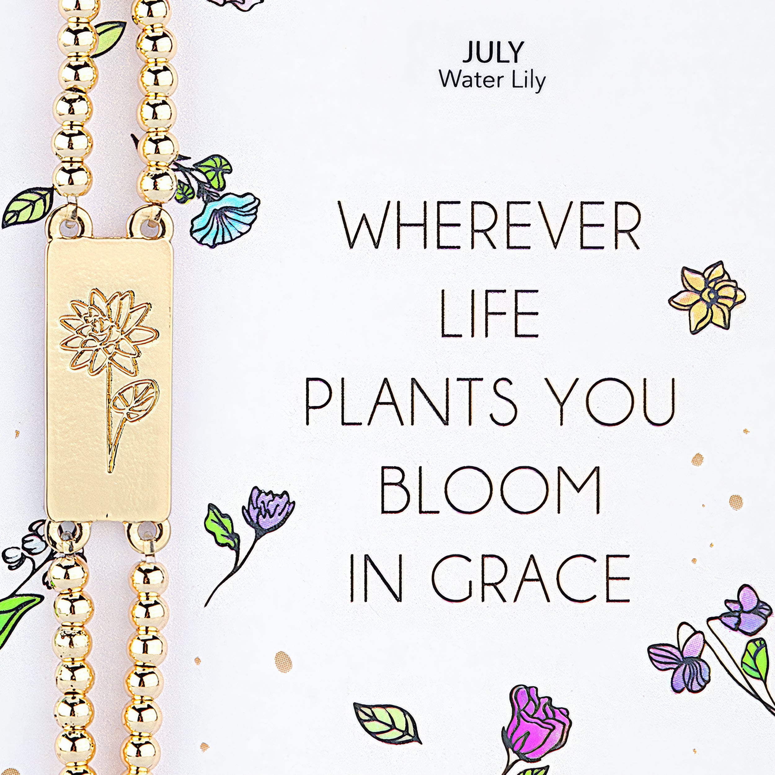 Alexa's Angels Birth Flower Bracelet