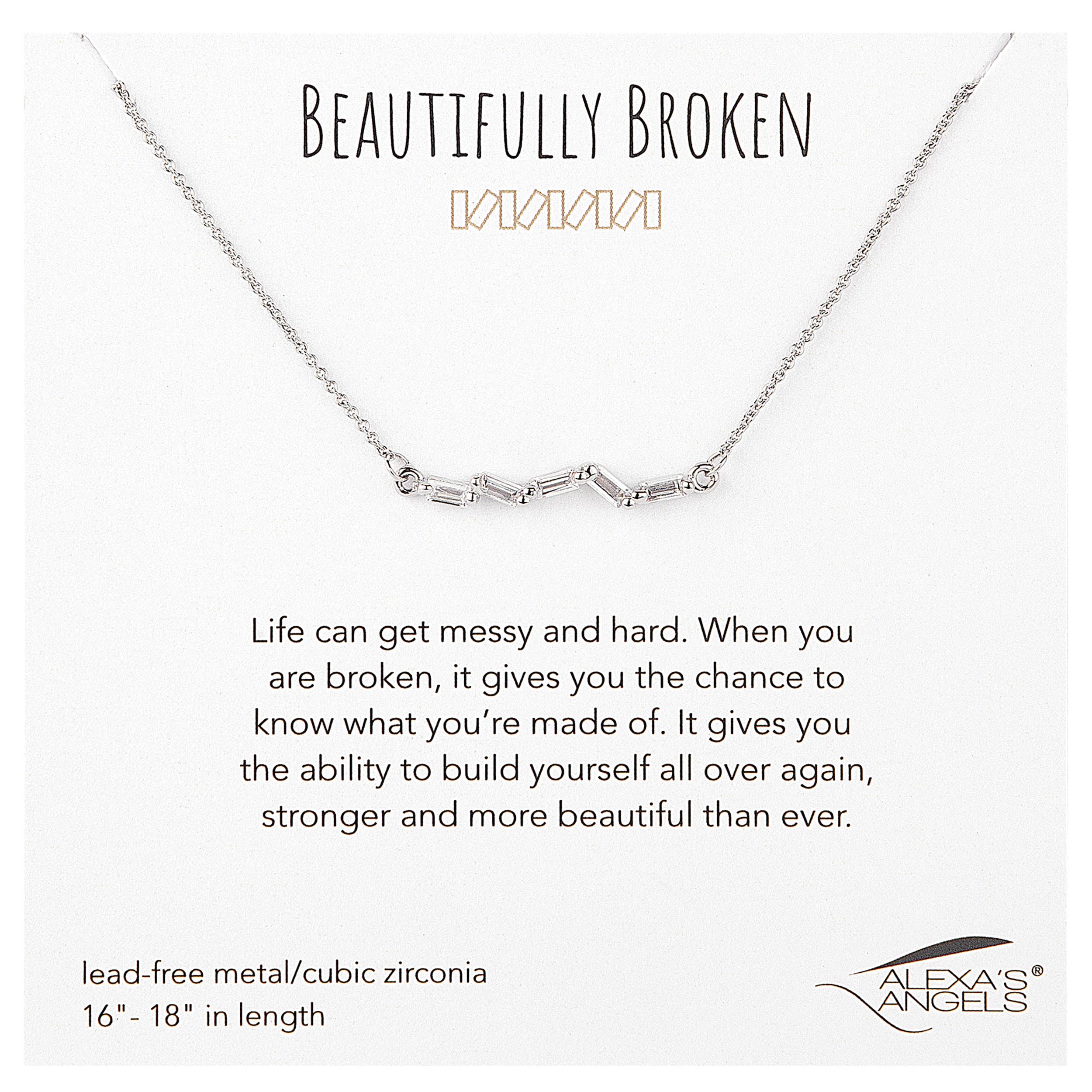 Alexa's Angels Beautifully Broken Necklace – Symbol of Strength