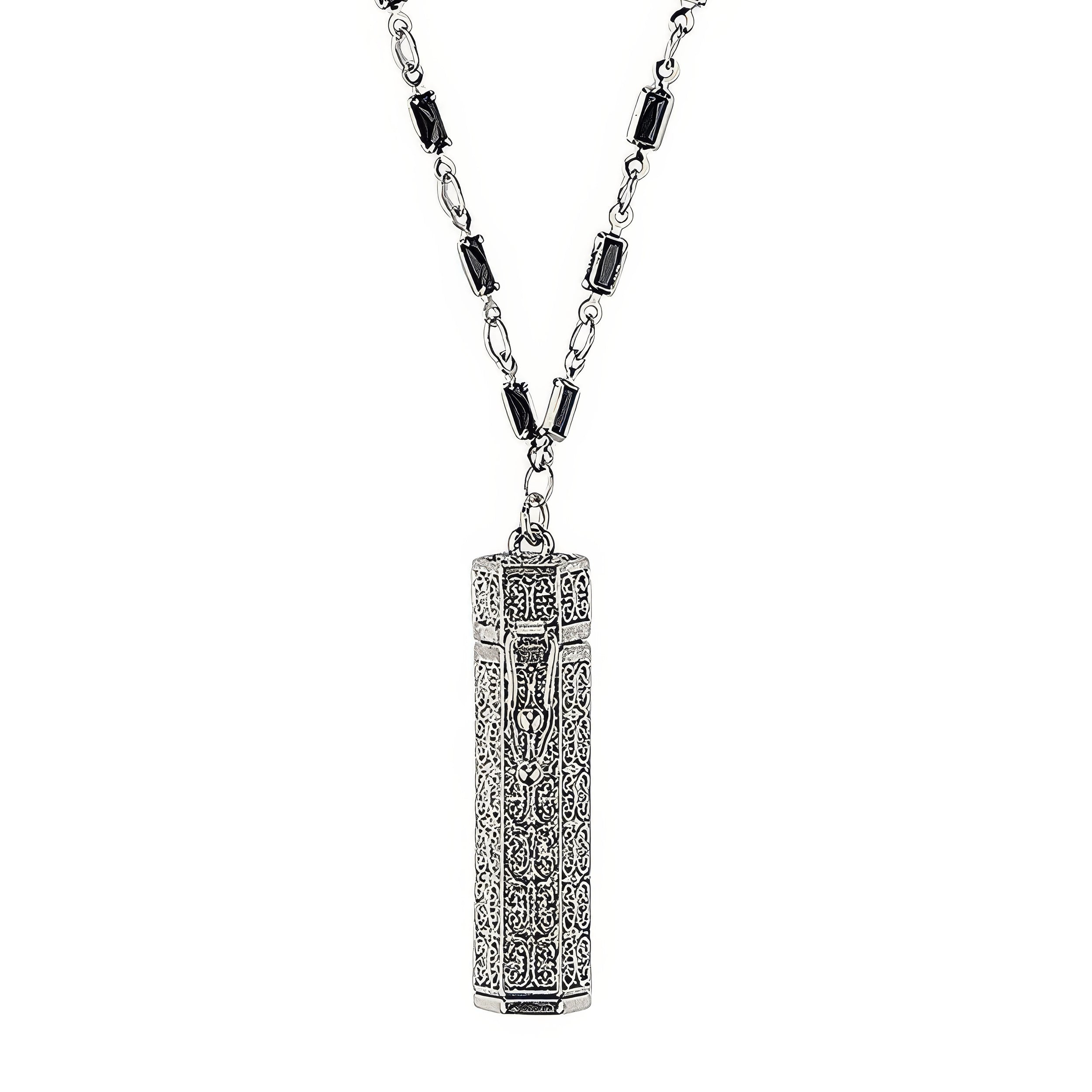 Alexa's Angels Whispers of Faith Prayer Box Necklace – Black Beads