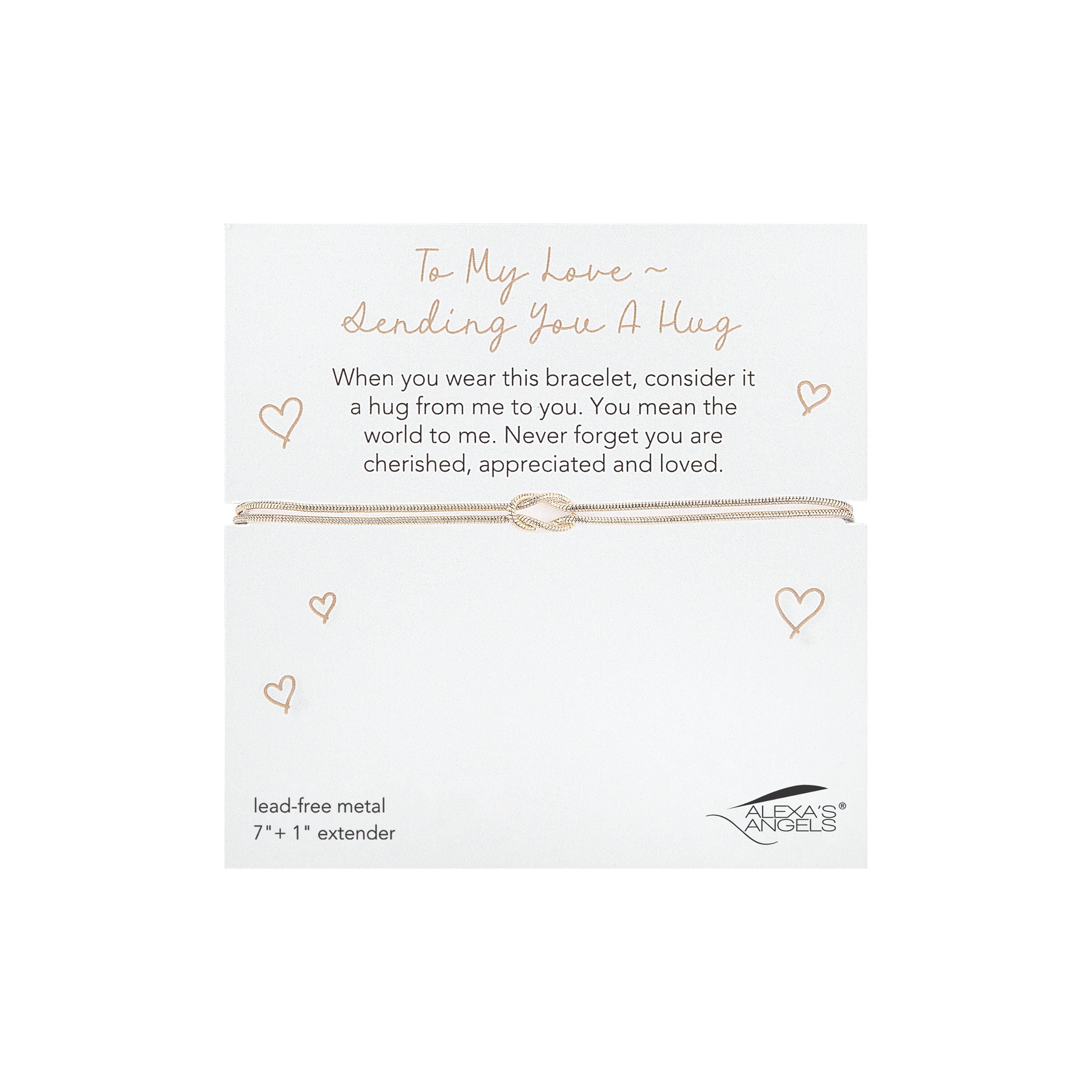 Alexa's Angels Sending a Hug Bracelet