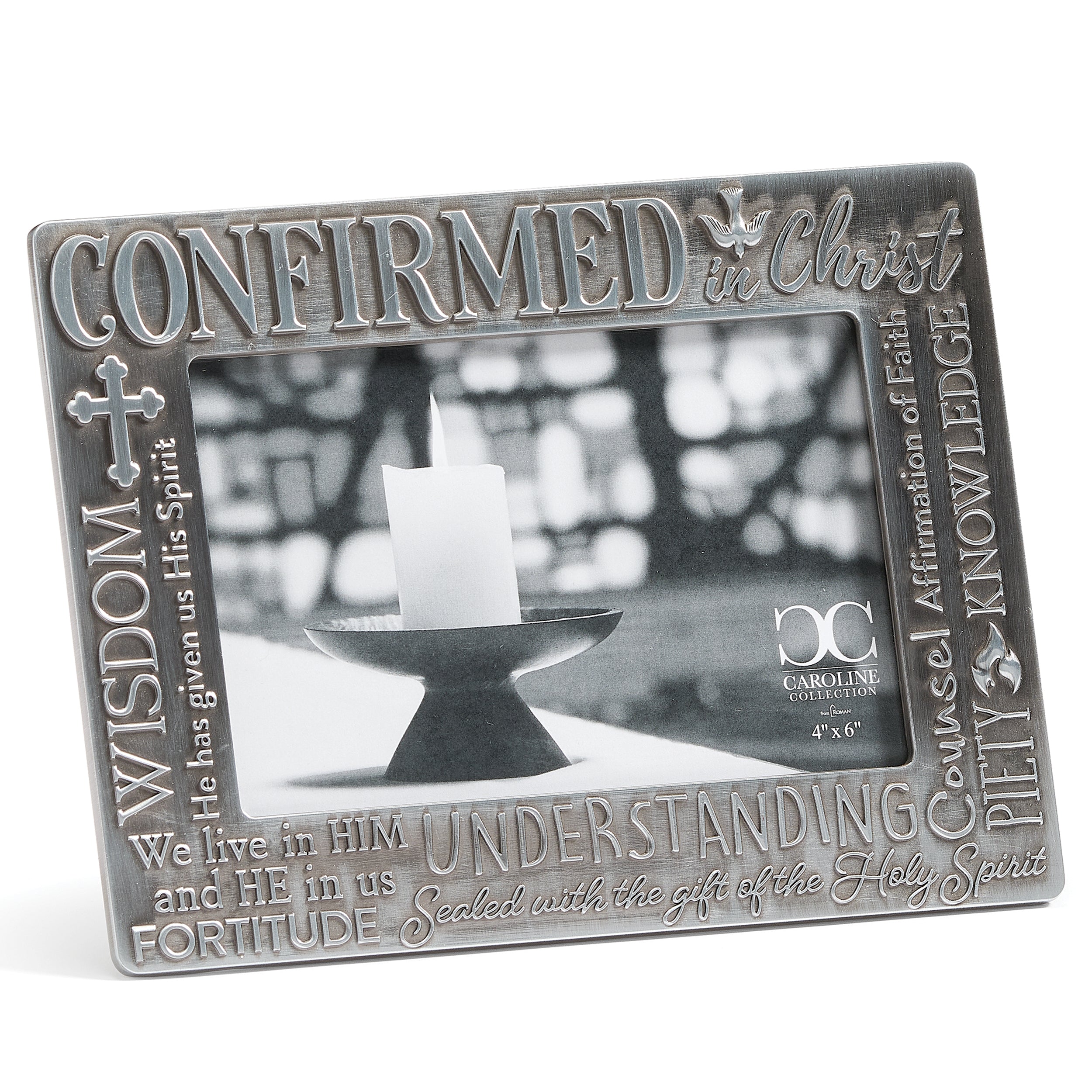 Caroline Collection Faith & Virtues Embossed Confirmation Frame