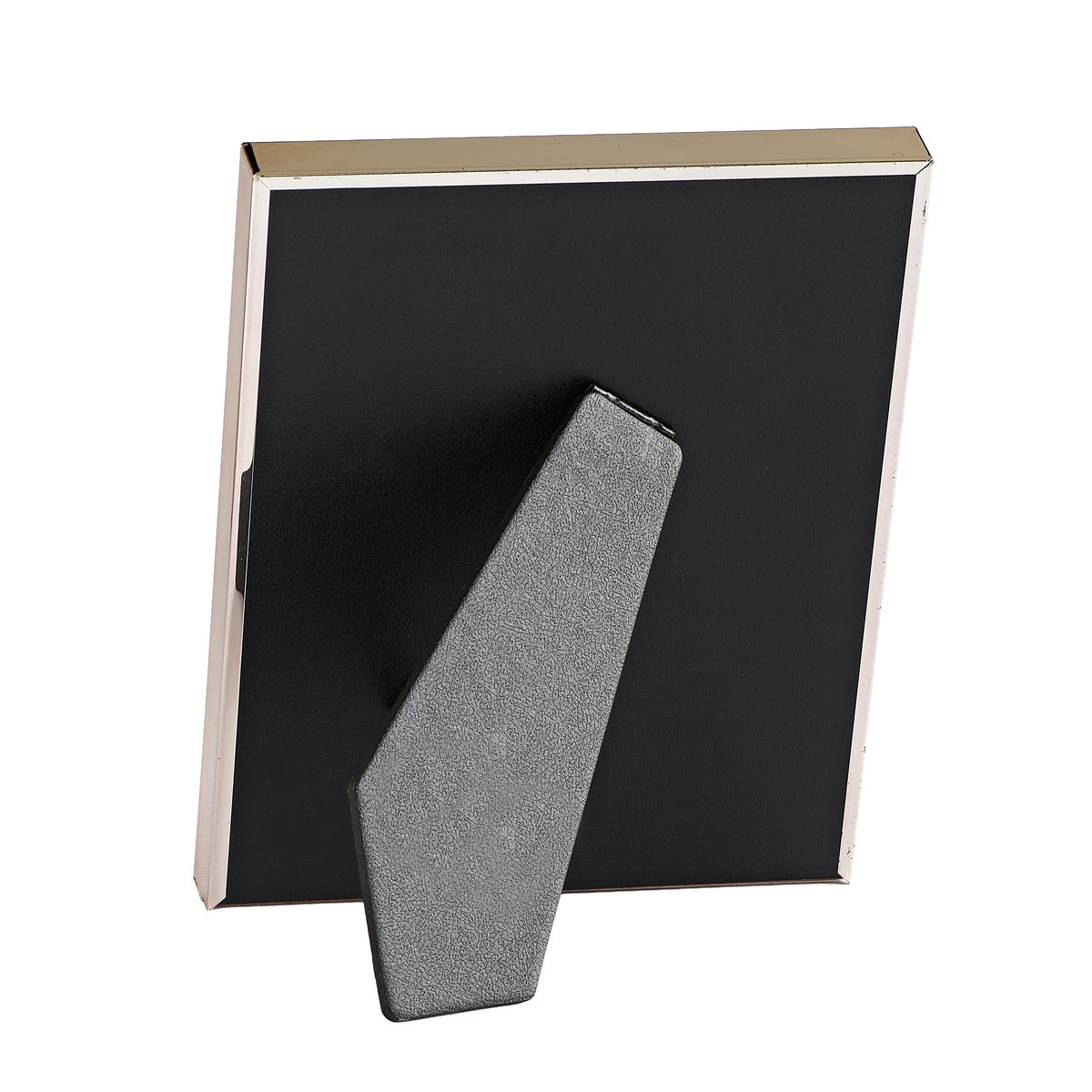 Back view of Caroline Collection Godmother Special Blessing Picture Frame showing the dark backing and fold-out tabletop stand