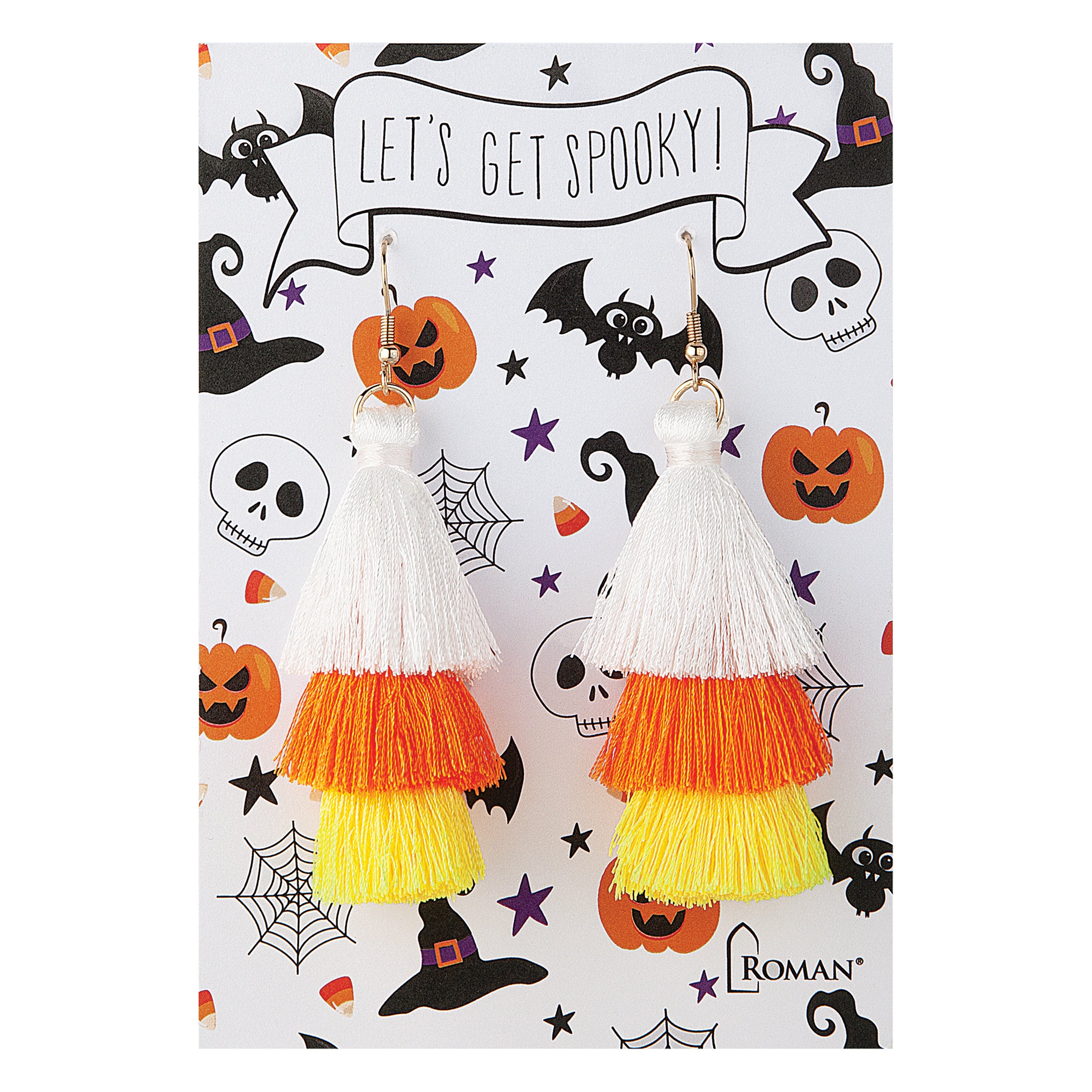 Halloween Fringe Tassel Earrings