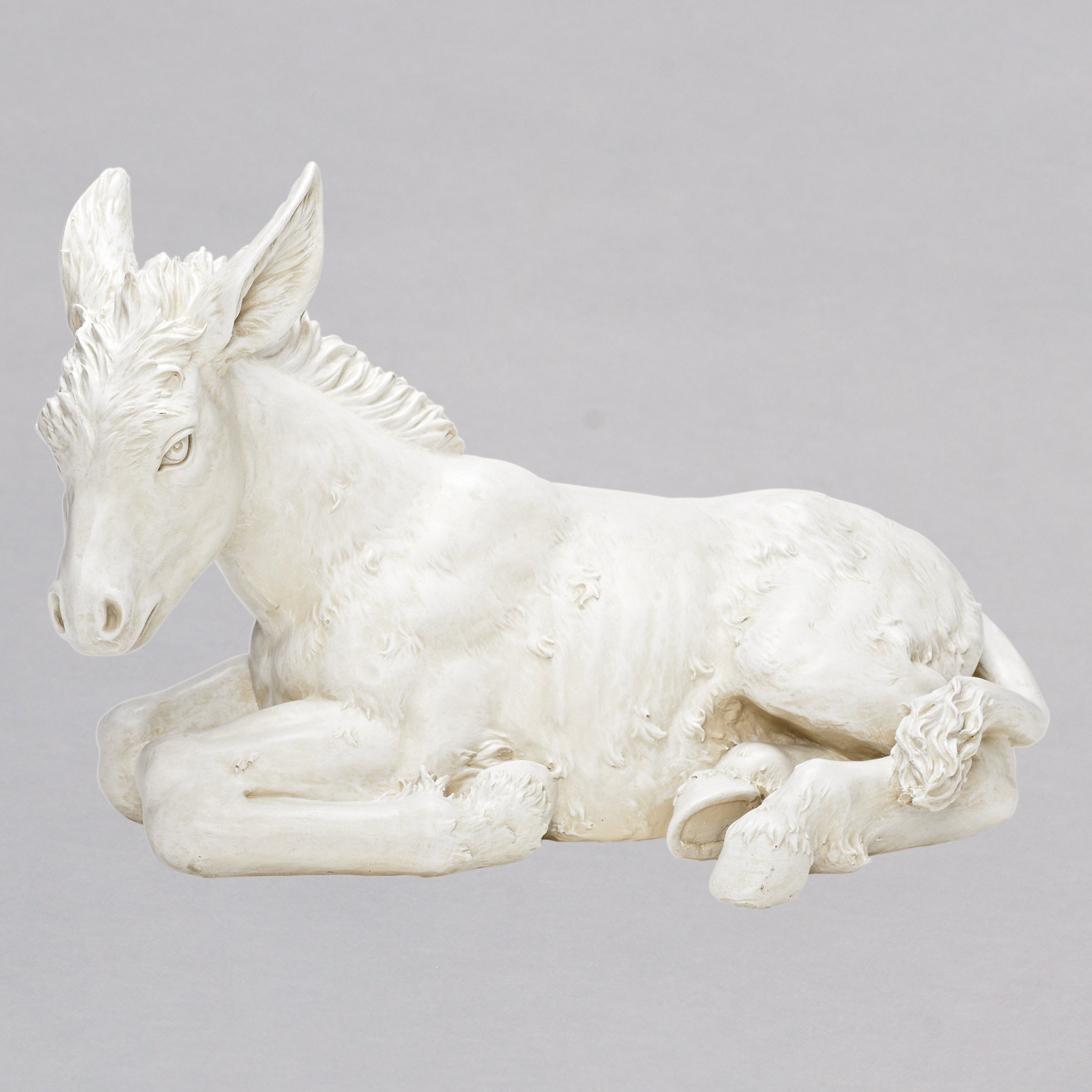Joseph’s Studio Ivory Donkey Garden Statue - 27" Scale