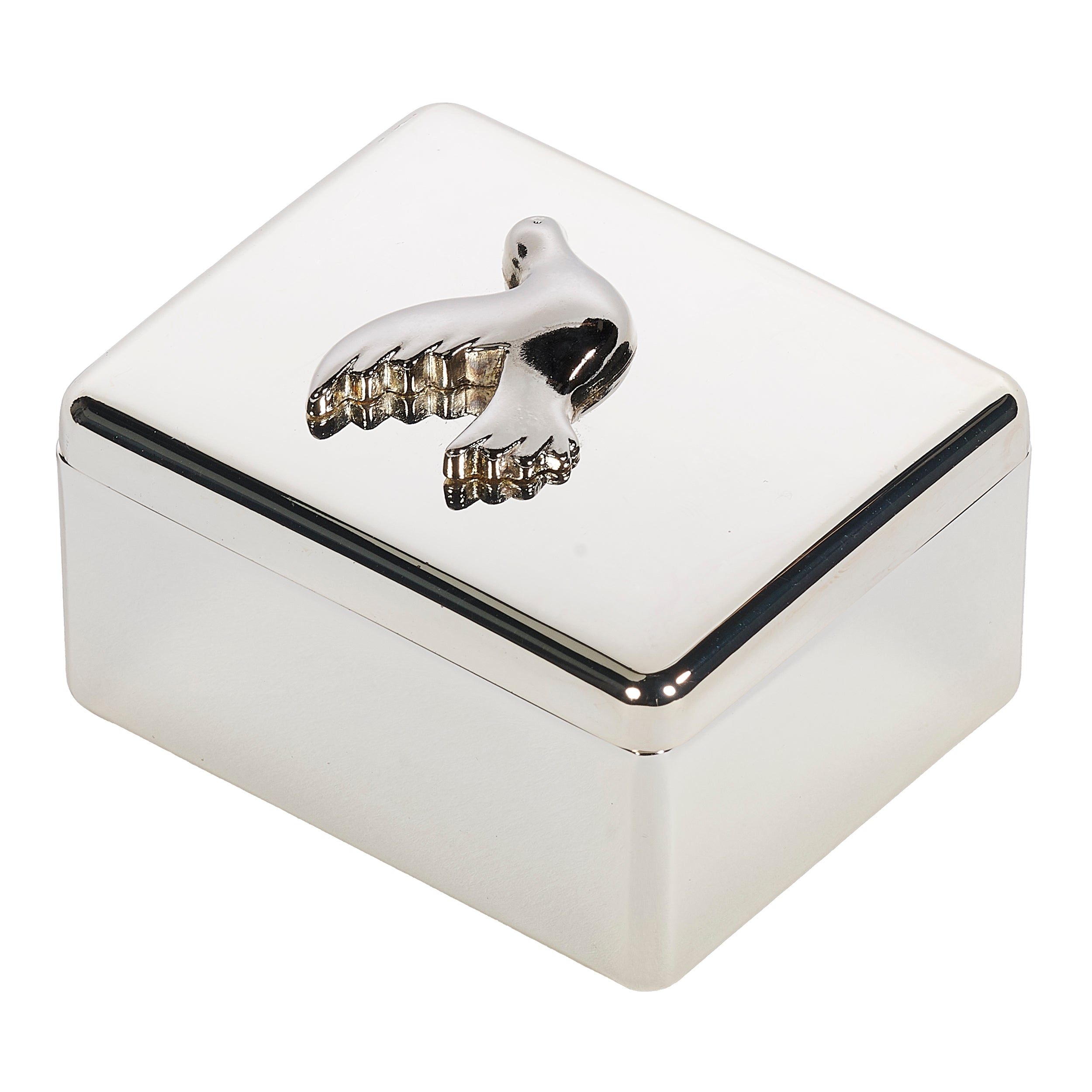 Caroline Collection Silver Dove First Communion Keepsake Box