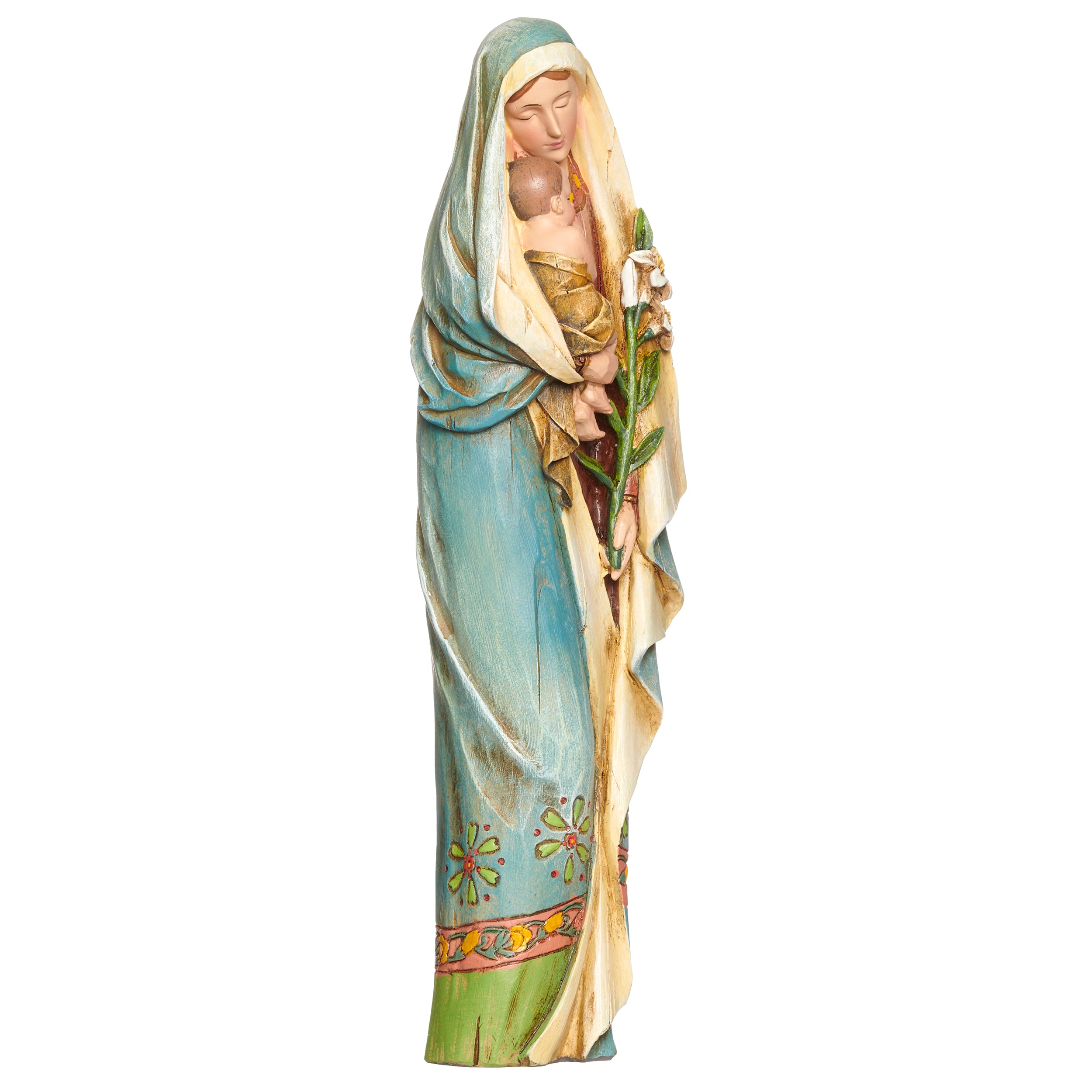 Joseph's Studio Madonna & Child with Lily Figure - Renaissance Collection