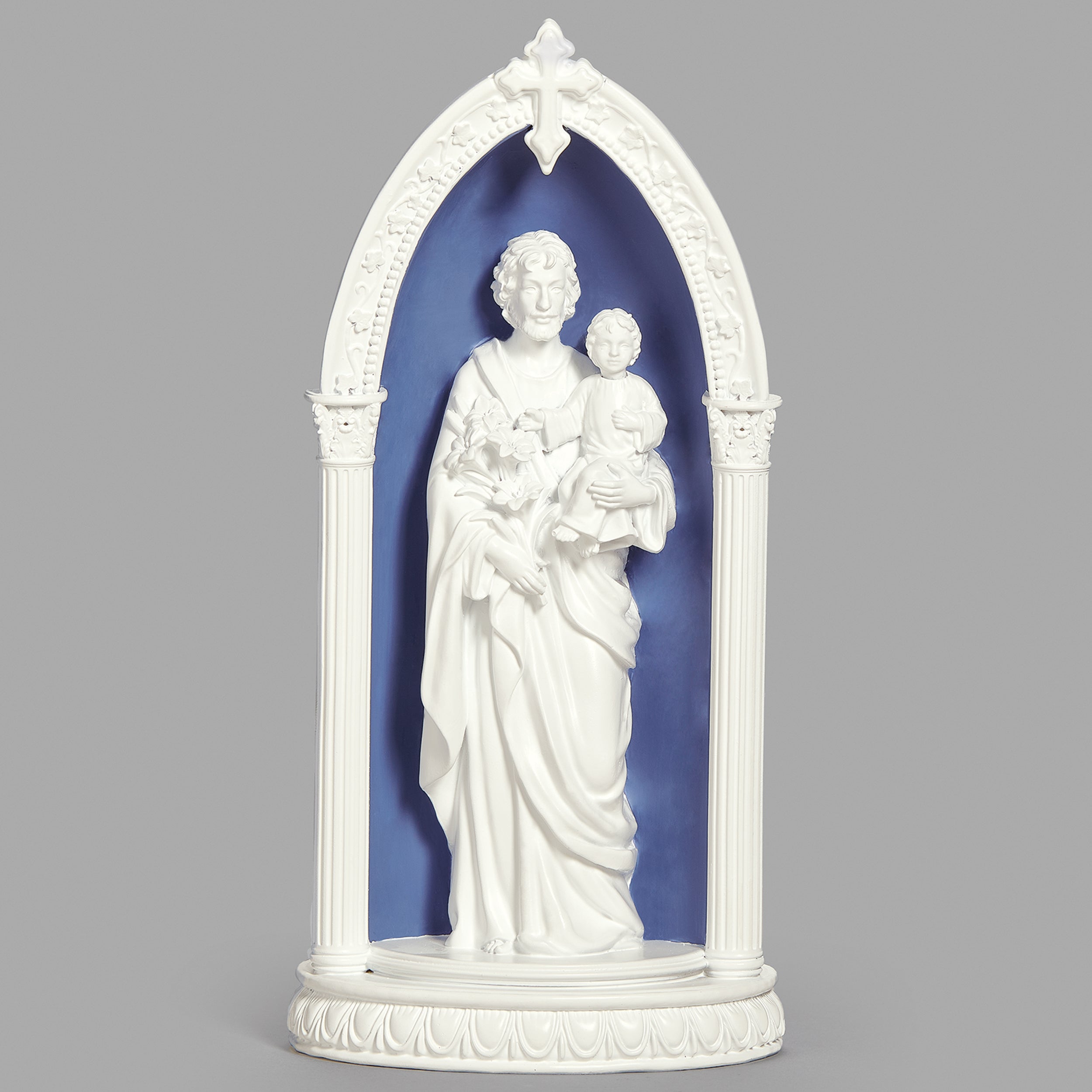 Lighted St. Joseph in Arch – Della Robbia