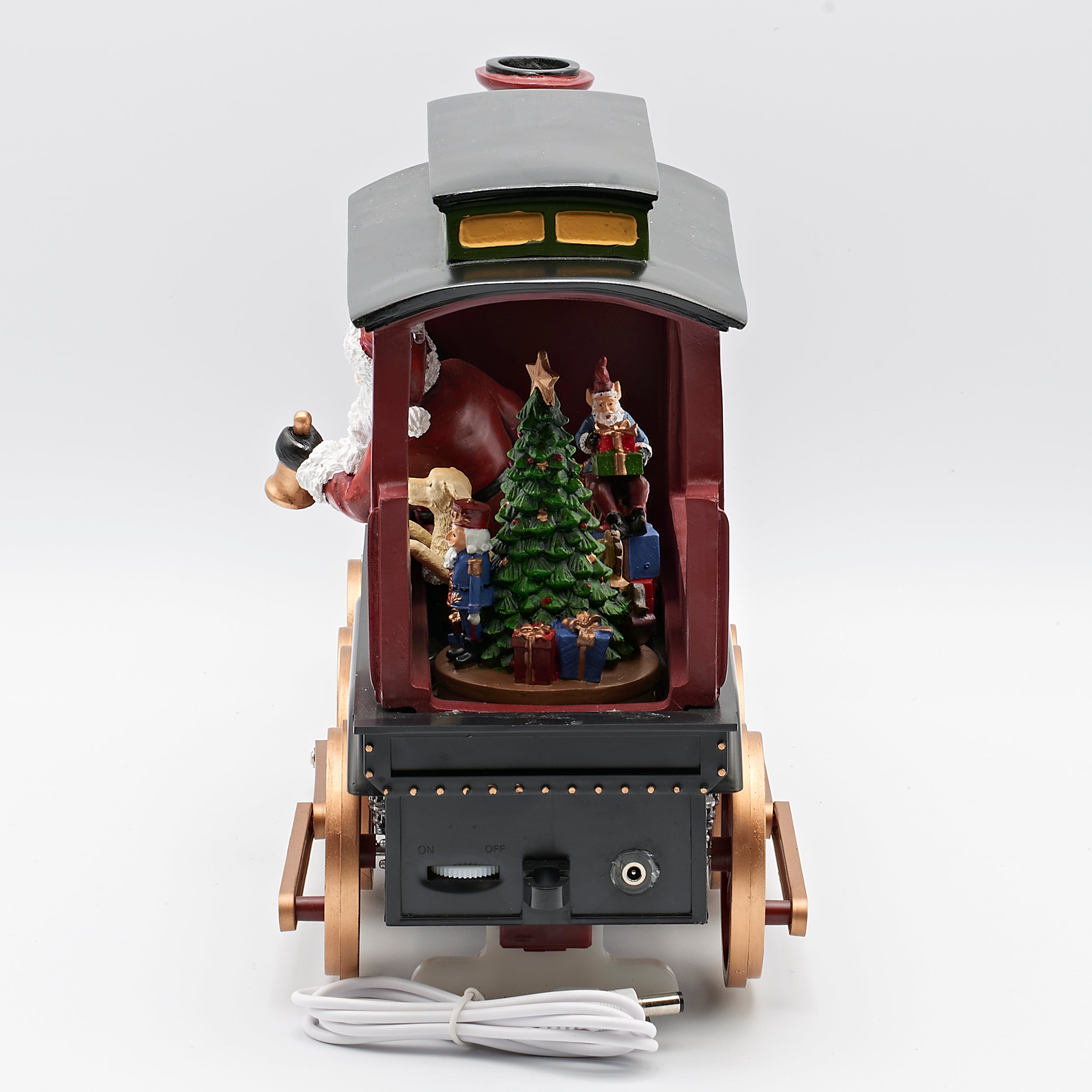 Amusements Lighted Musical Saint Nicholas Express Locomotive