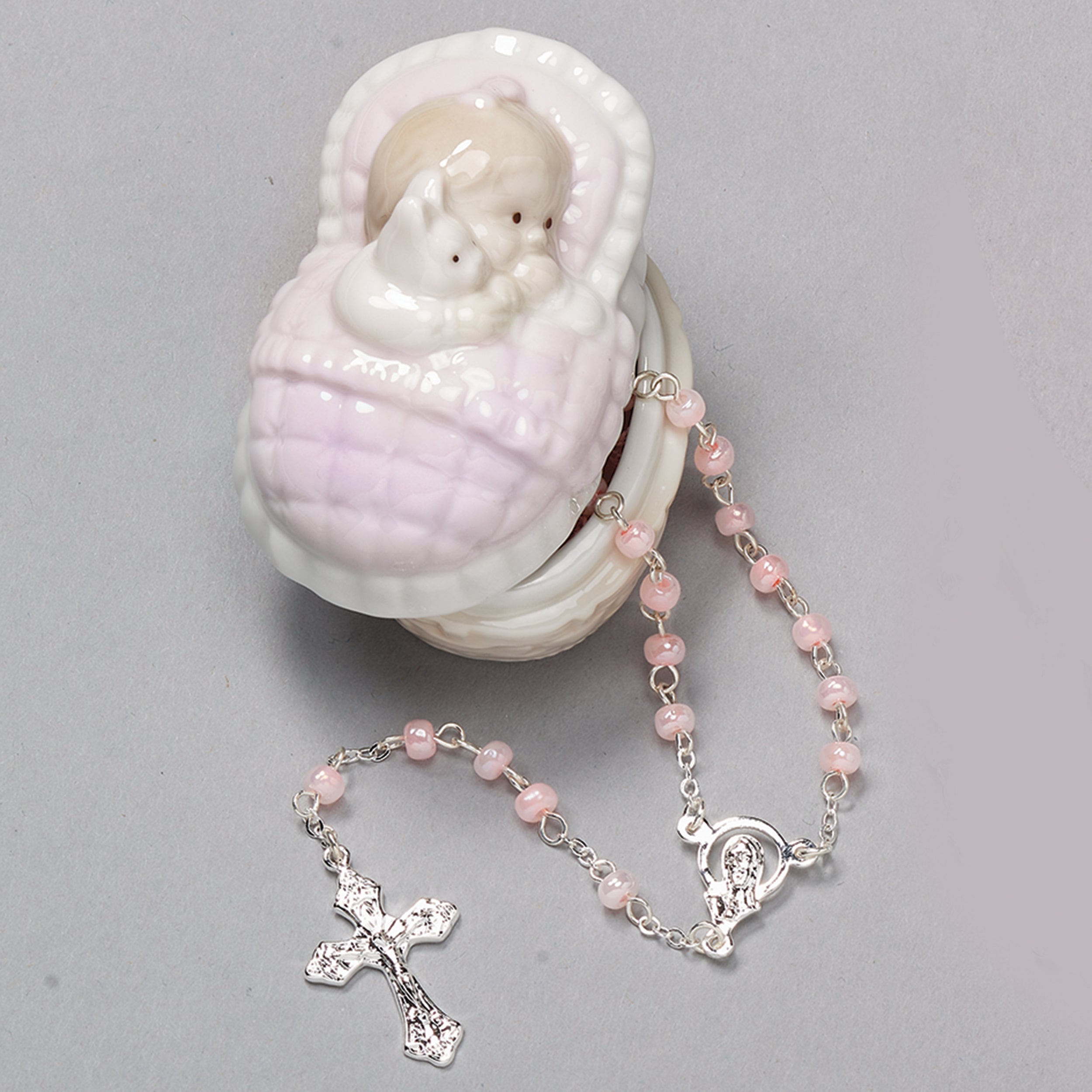 Baby Keepsake Box with Rosary