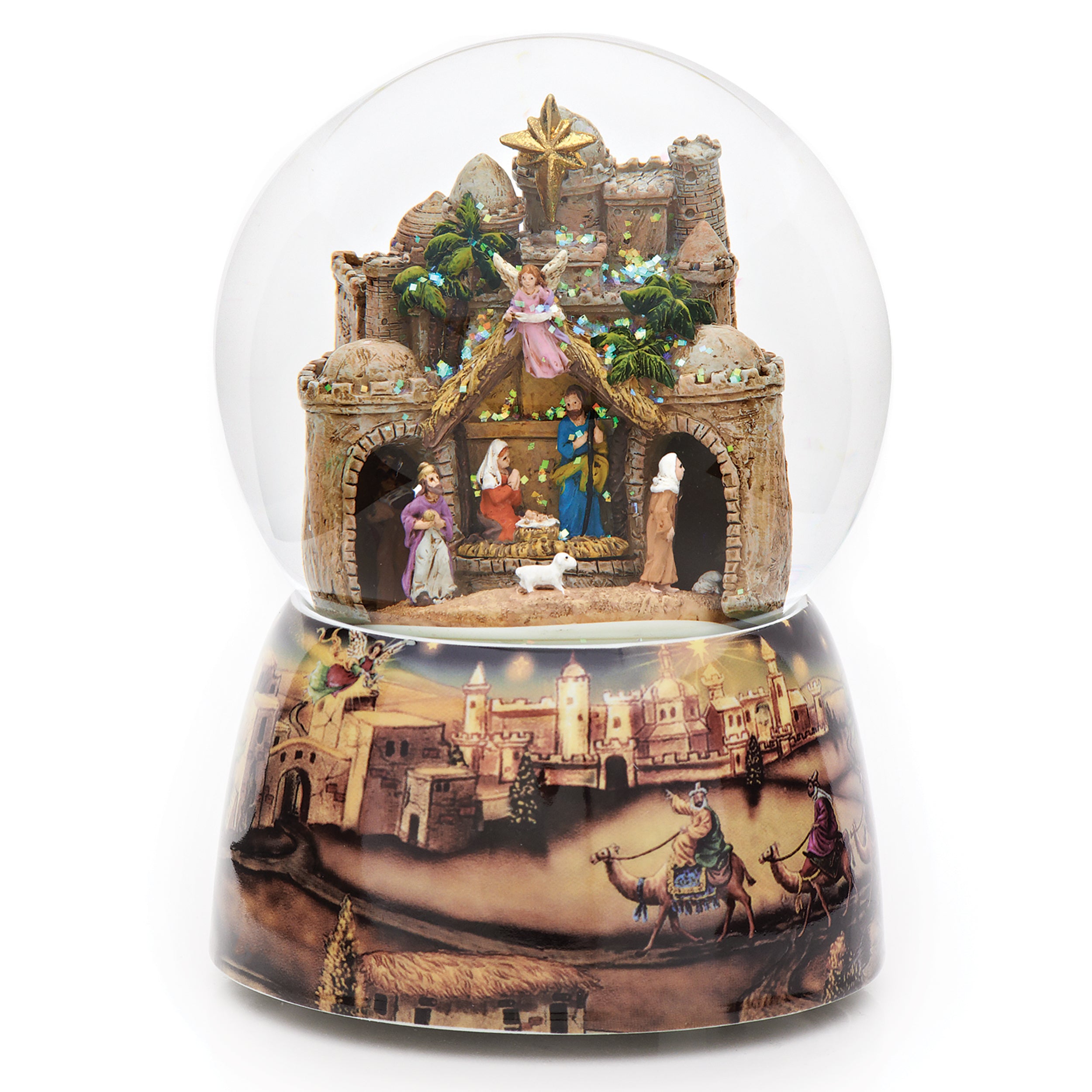 Glitterdome Musical Bethlehem Rotating Kings – "O Little Town of Bethlehem" Tune
