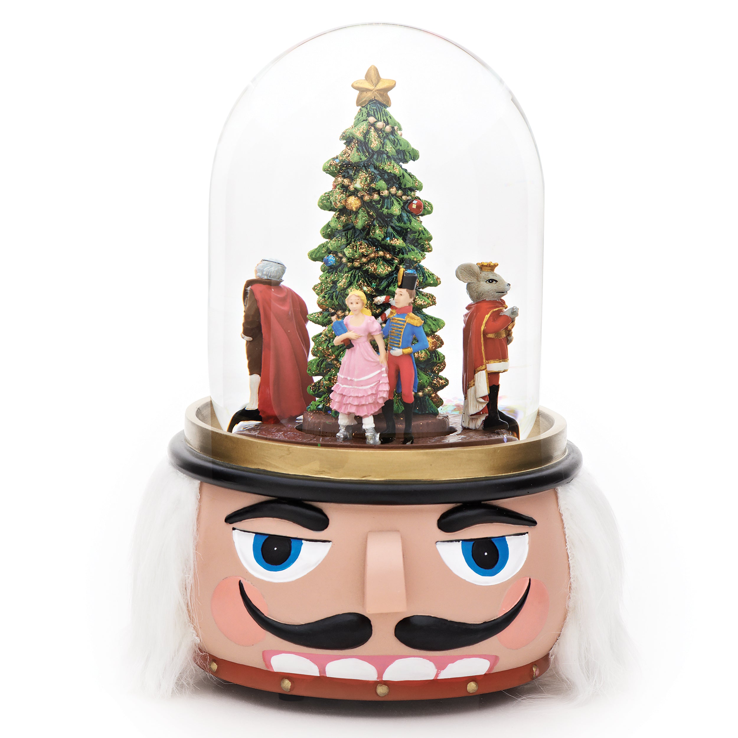 Glitterdome Musical Nutcracker with Rotating Scene- "Nutcracker Suite" Tune