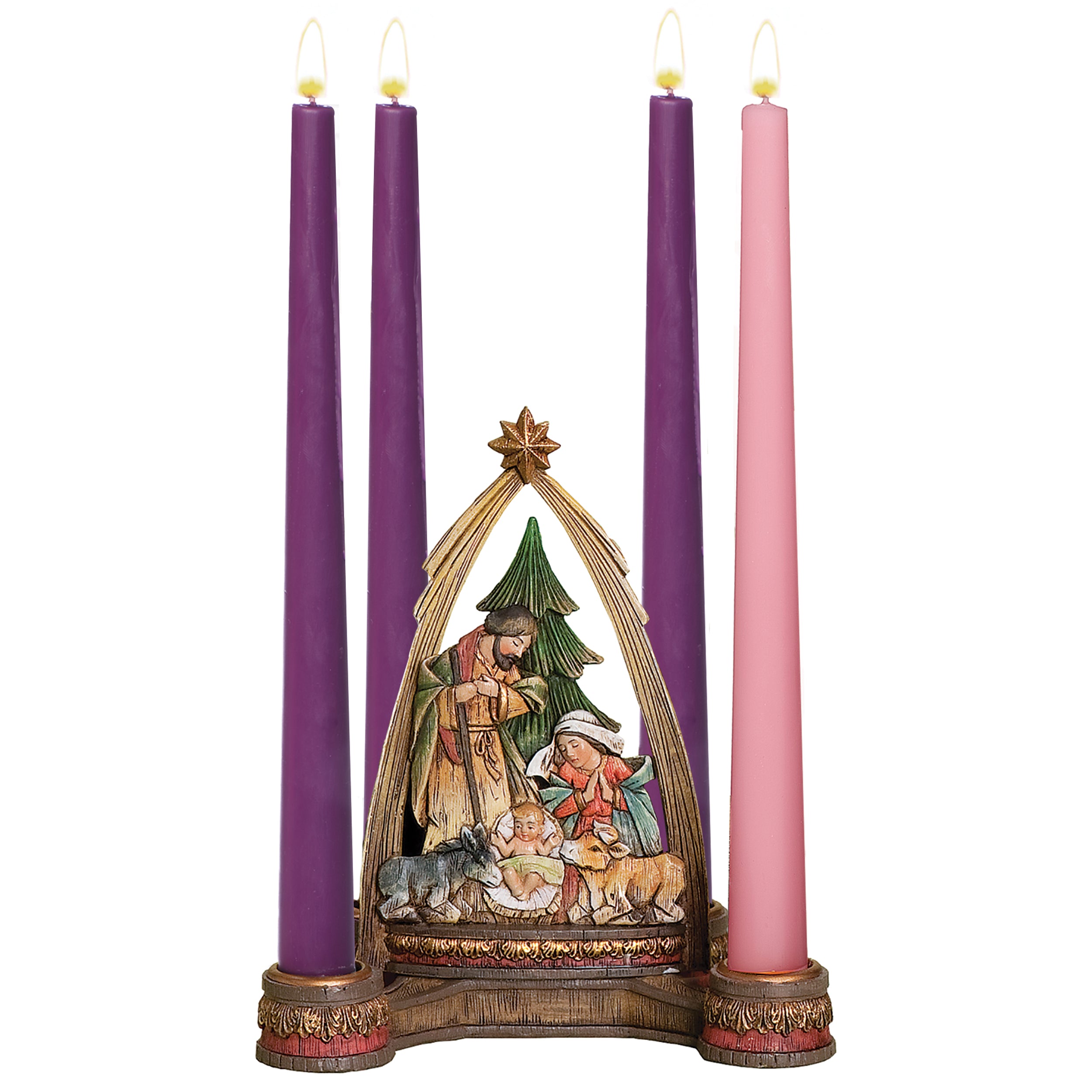 Joseph's Studio Advent Nativity with Arch Candle Holder
