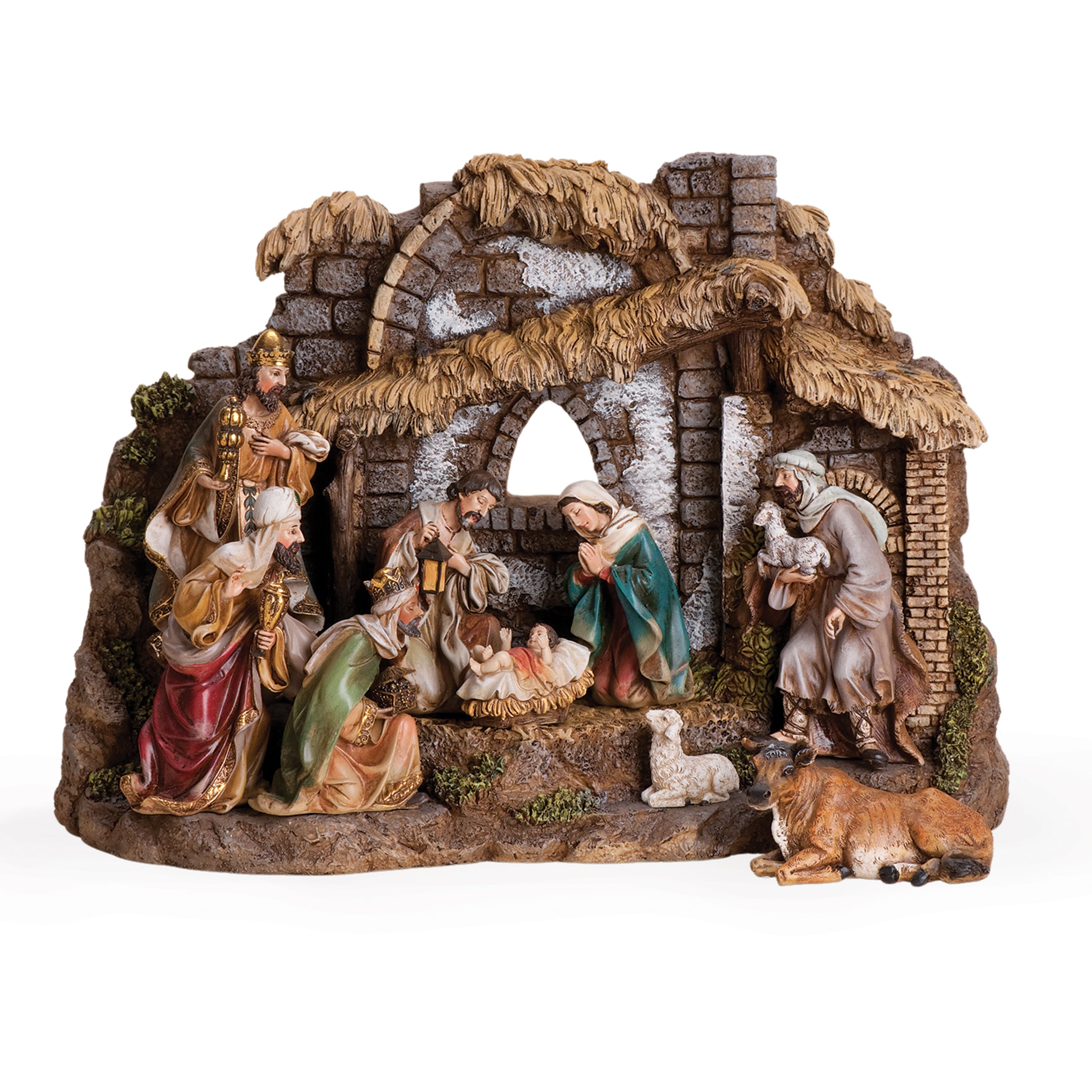 Joseph's Studio 10-PC Classic Nativity Set with Stable