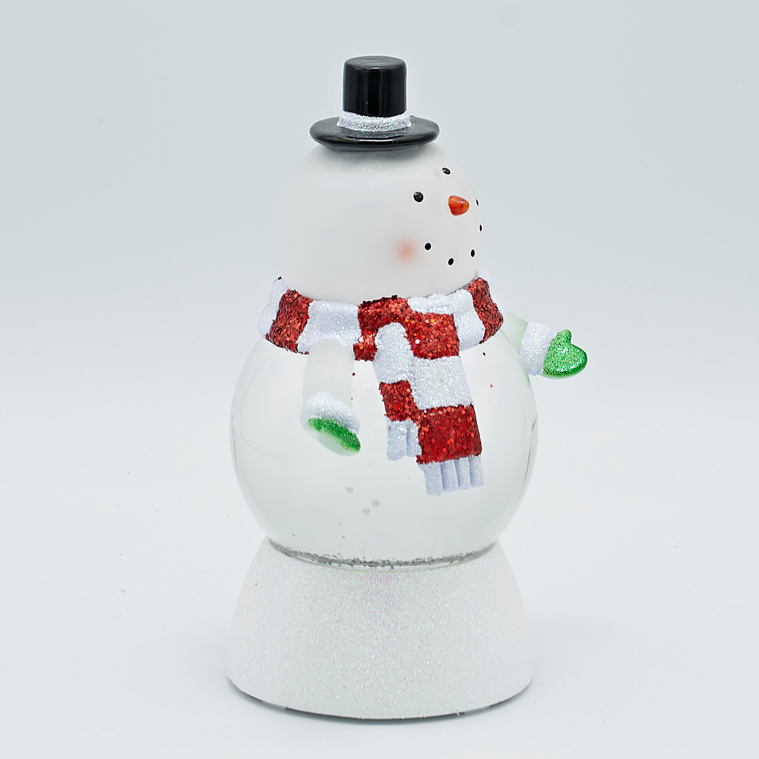 Confetti Lites Lighted Swirl Multi Colored Snowman with Top Hat