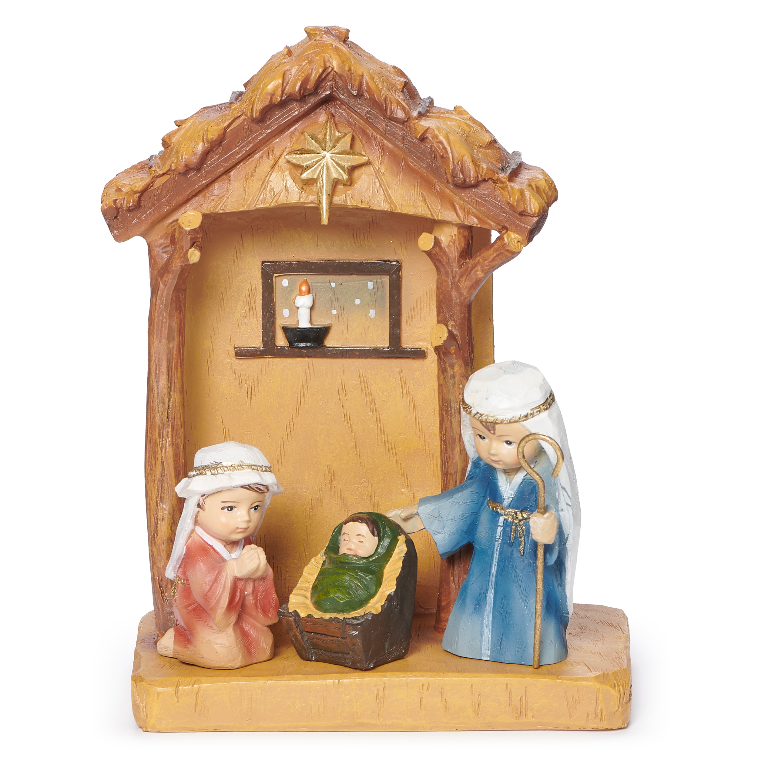 Kids Pageant Nativity Set with Stable