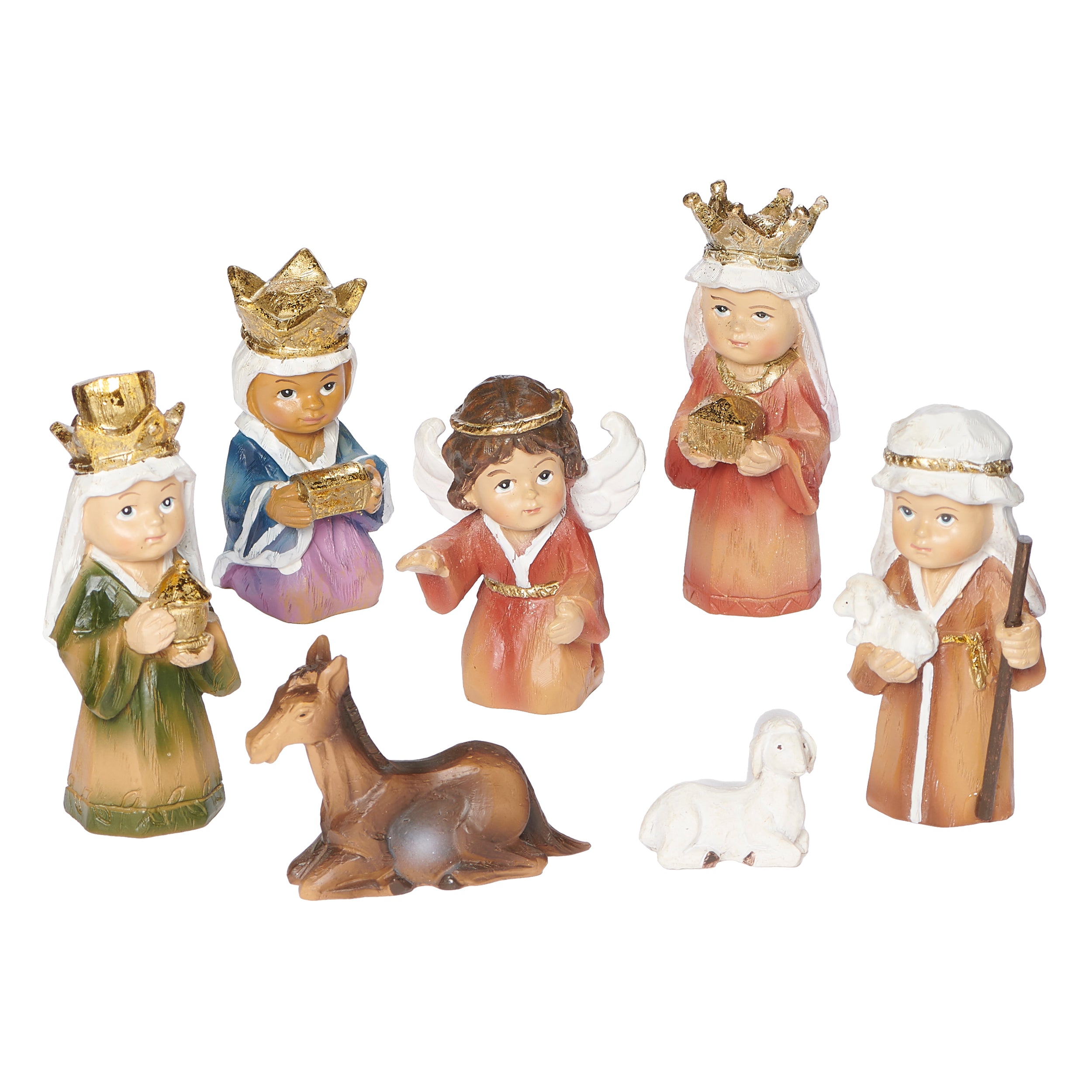 Kids Pageant Nativity Set with Stable