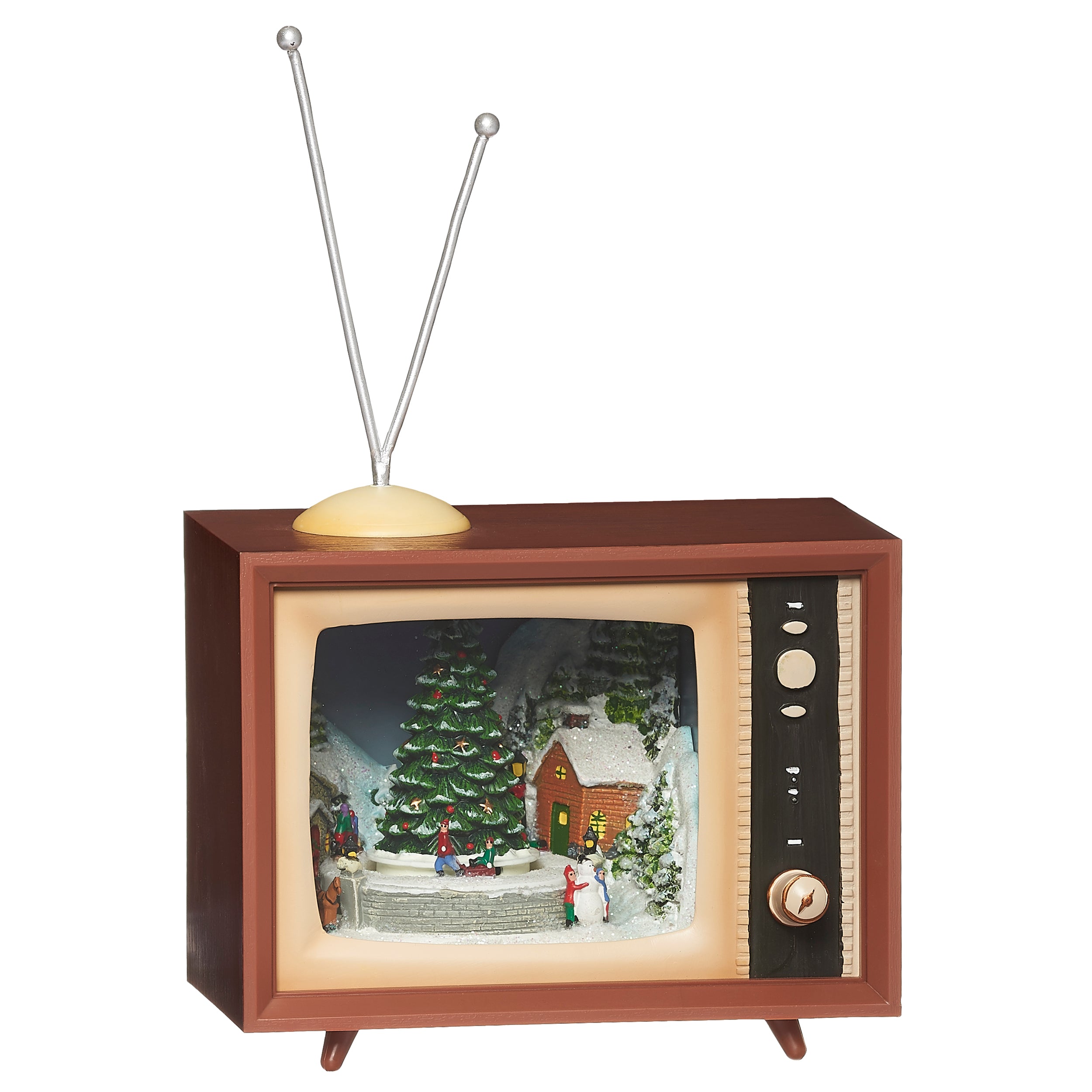 Amusements Lighted Musical Retro TV with Rotating Sleds