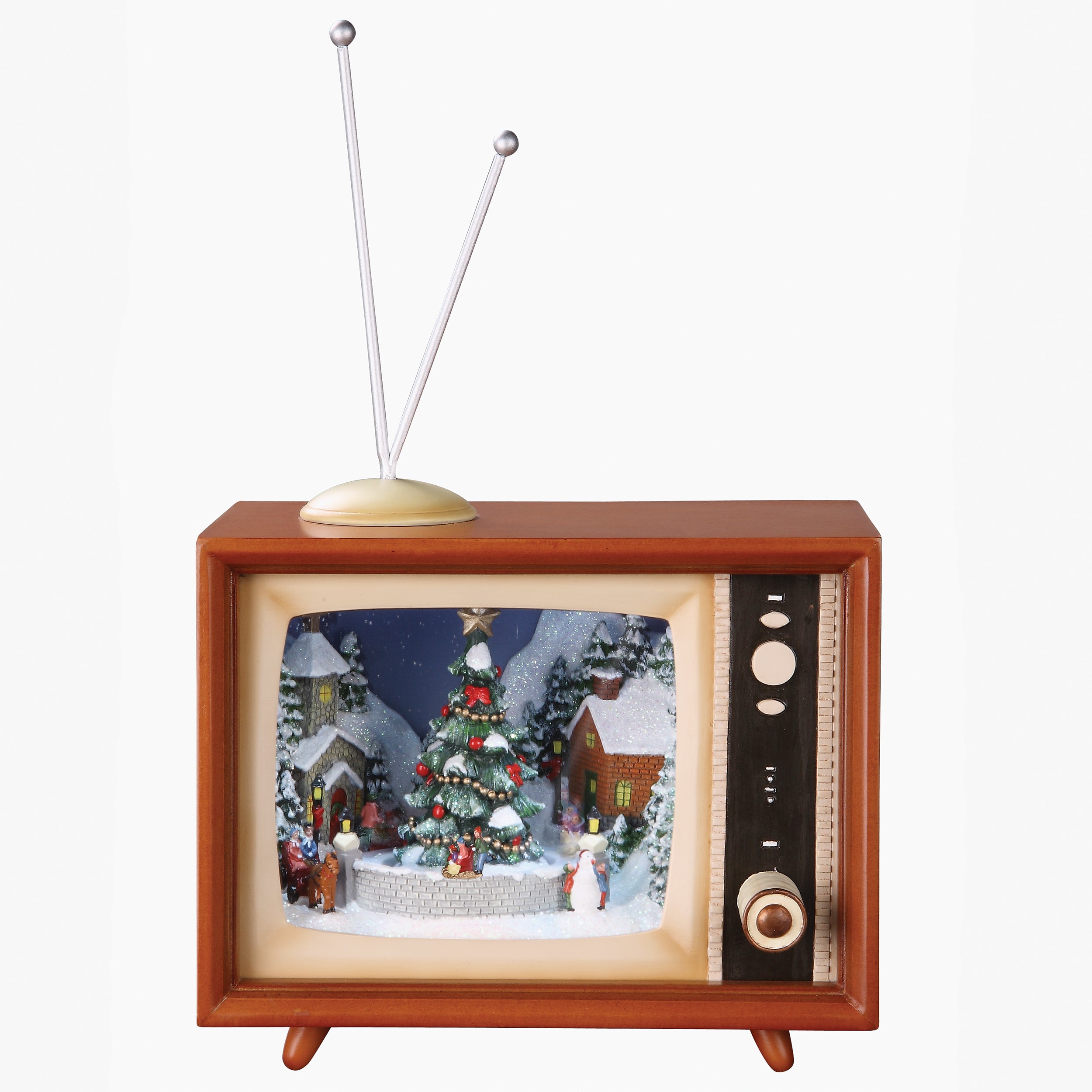 Amusements Lighted Musical Retro TV with Rotating Sleds