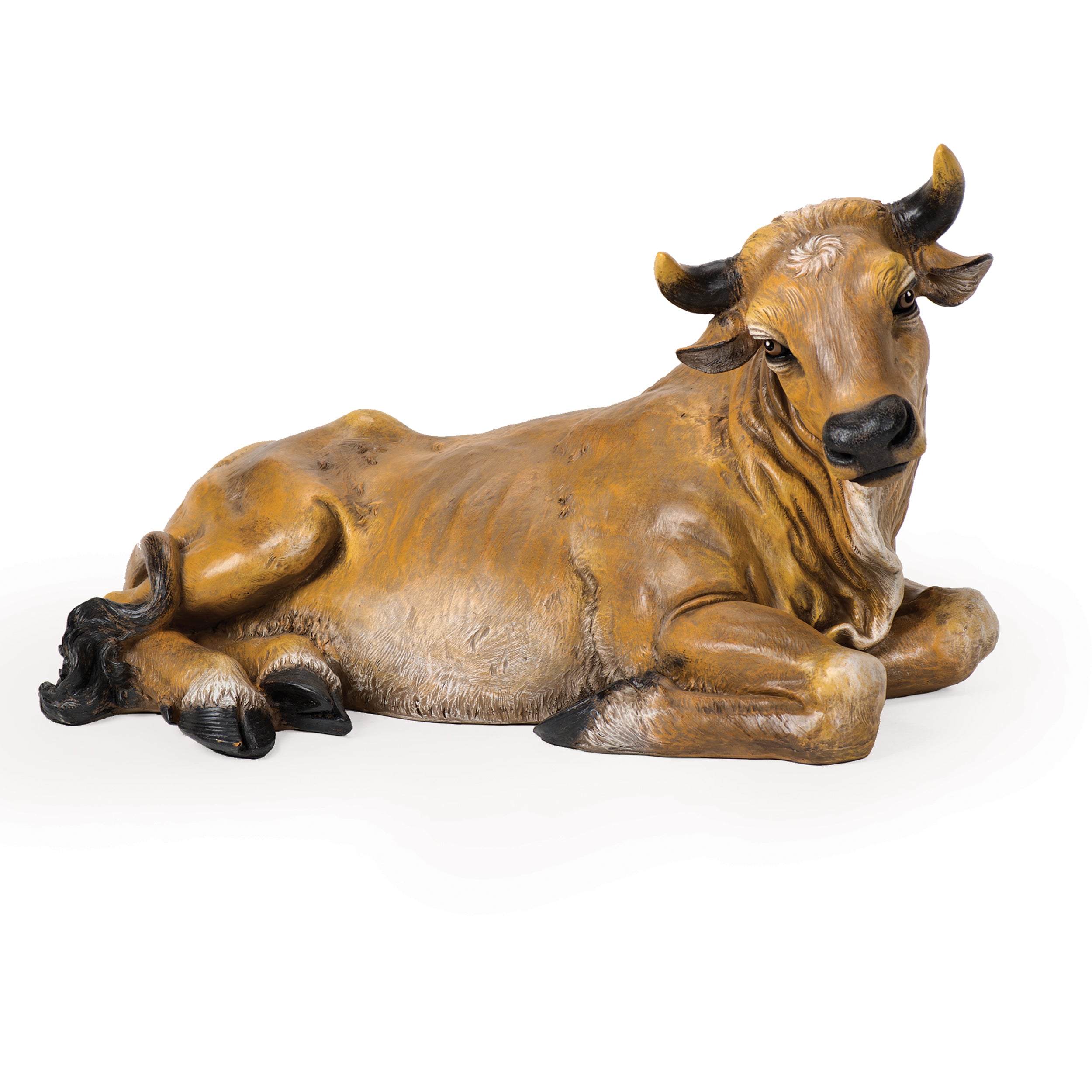 Joseph’s Studio Olive Seated Ox - 27" Scale