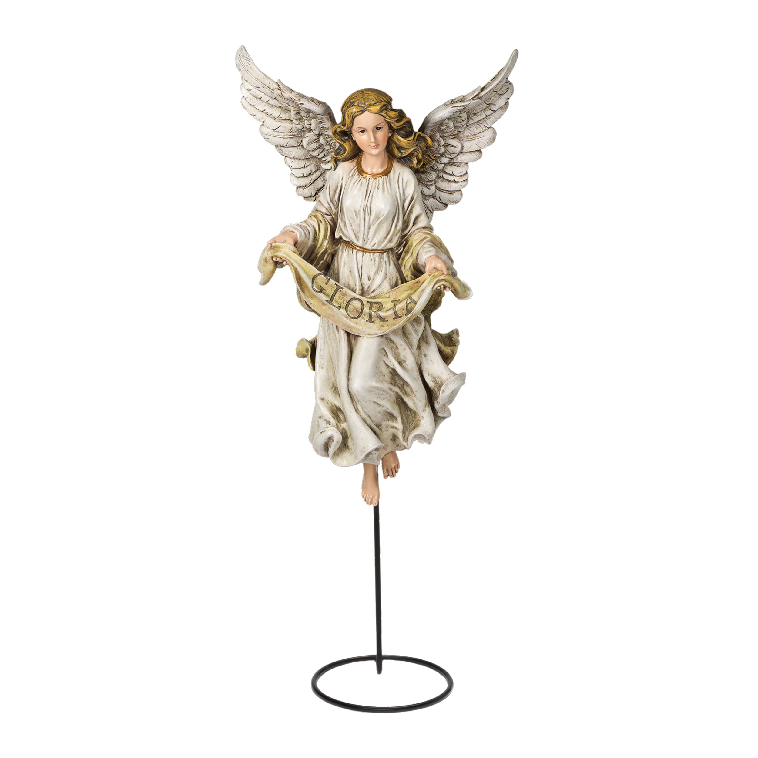 Joseph’s Studio Olive Gloria Angel on Stand - 27" Scale