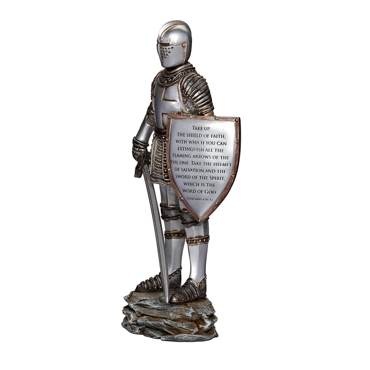 Armor of God Christian Knight Figure front angled view