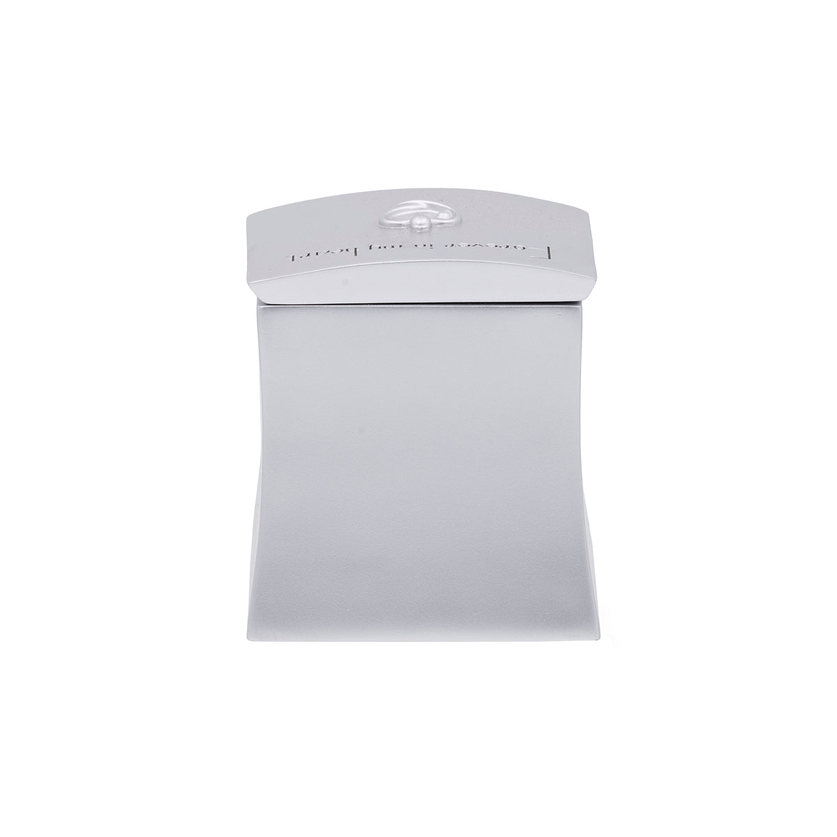 Back view of Forever in My Heart Memorial Keepsake Box showing the simple tapered box design
