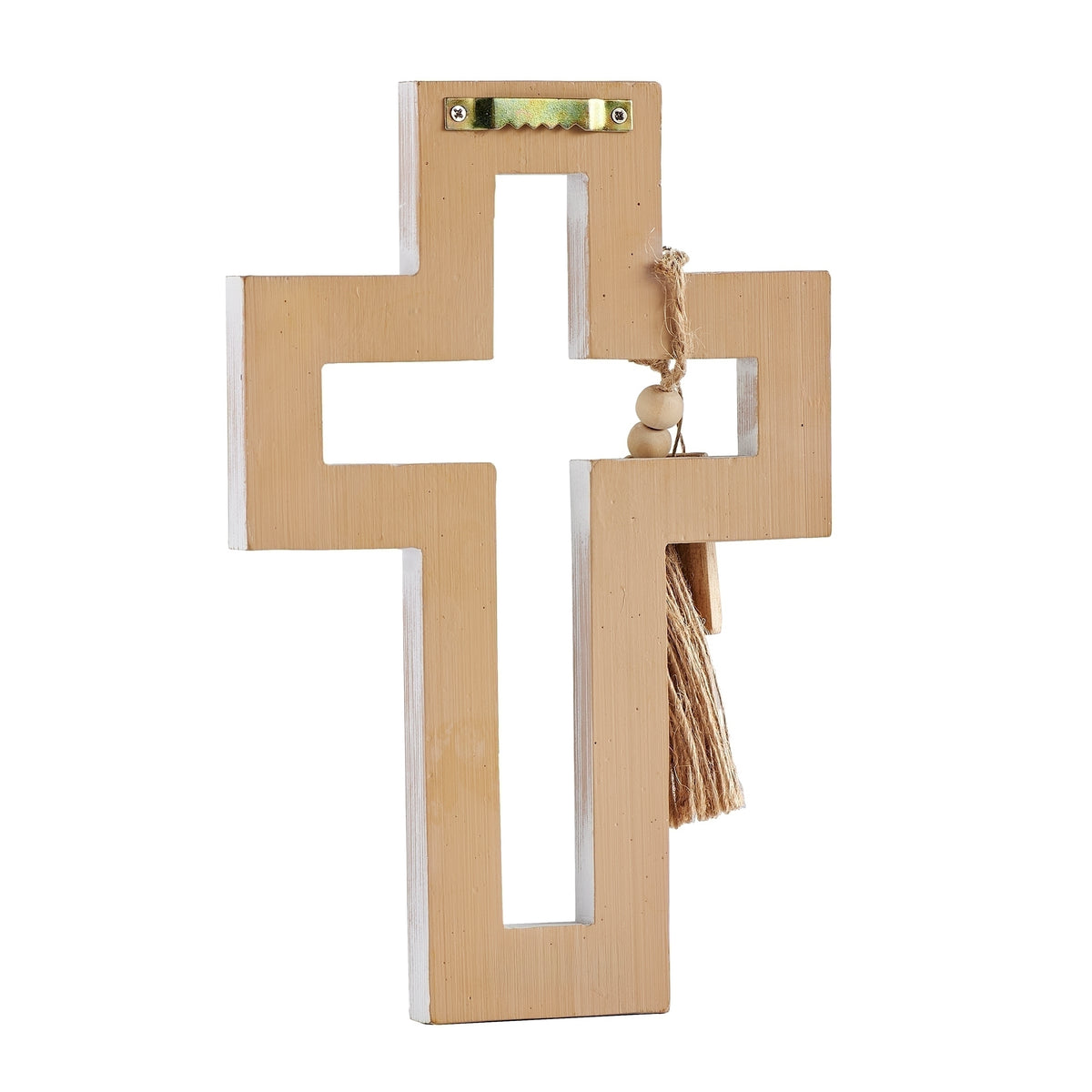 Believe Boho Beaded Wall Cross back view