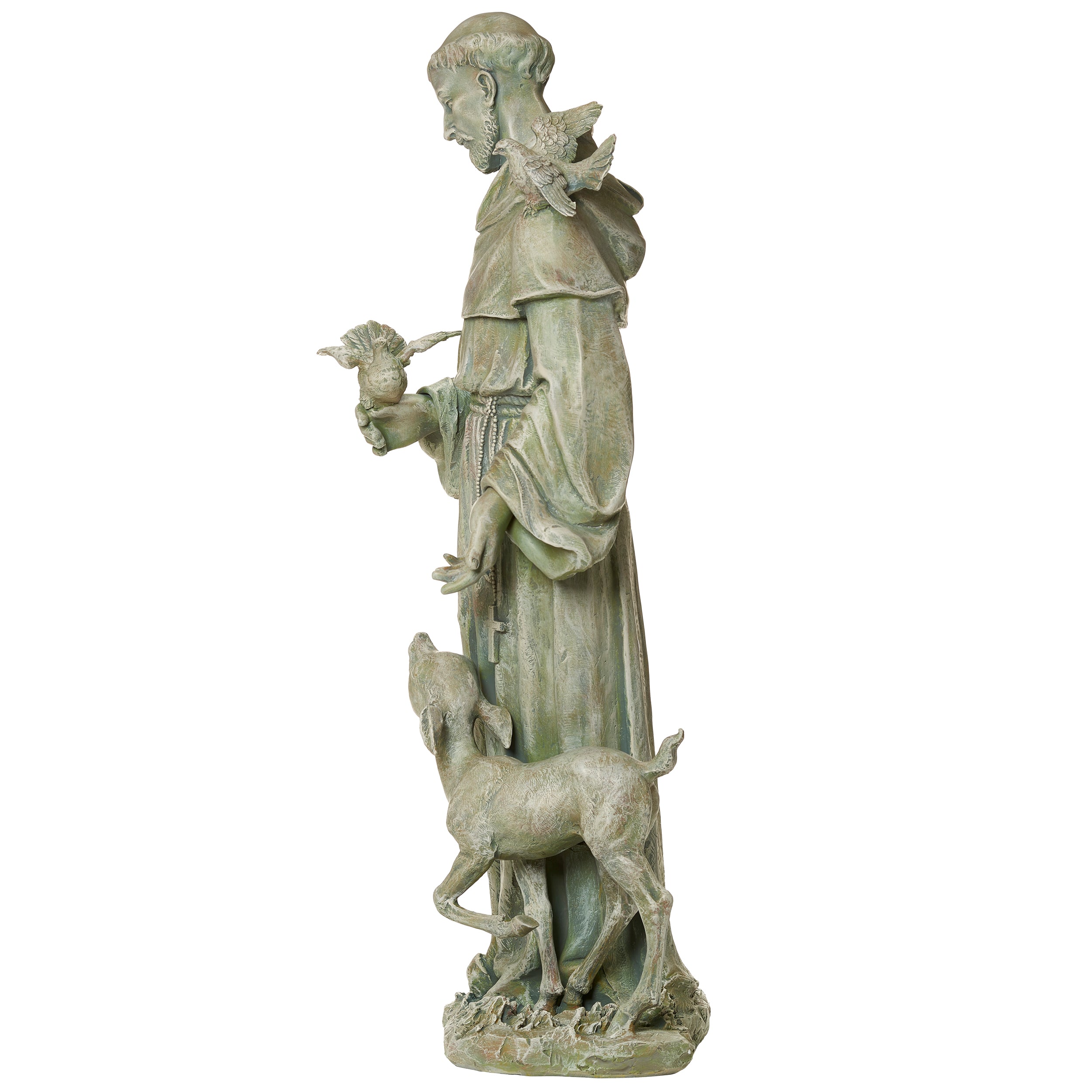 Joseph's Studio St. Francis with Deer Garden Statue