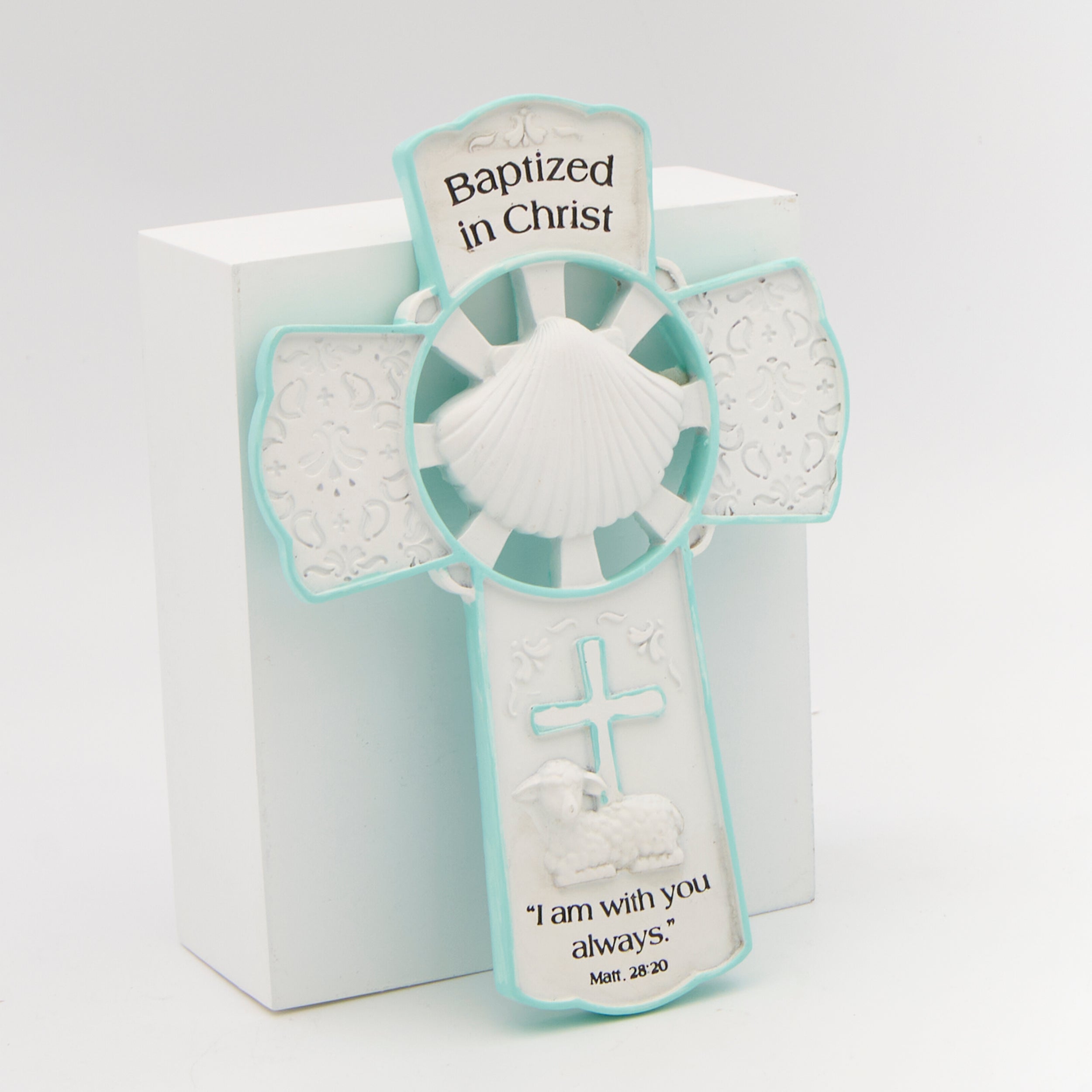 Baptized in Christ Wall Cross